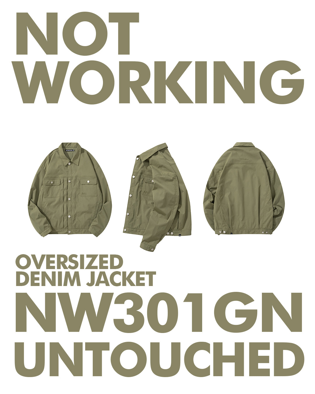 NW301GN / OVERSIZED DENIM JACKET / NOT WORKING IV