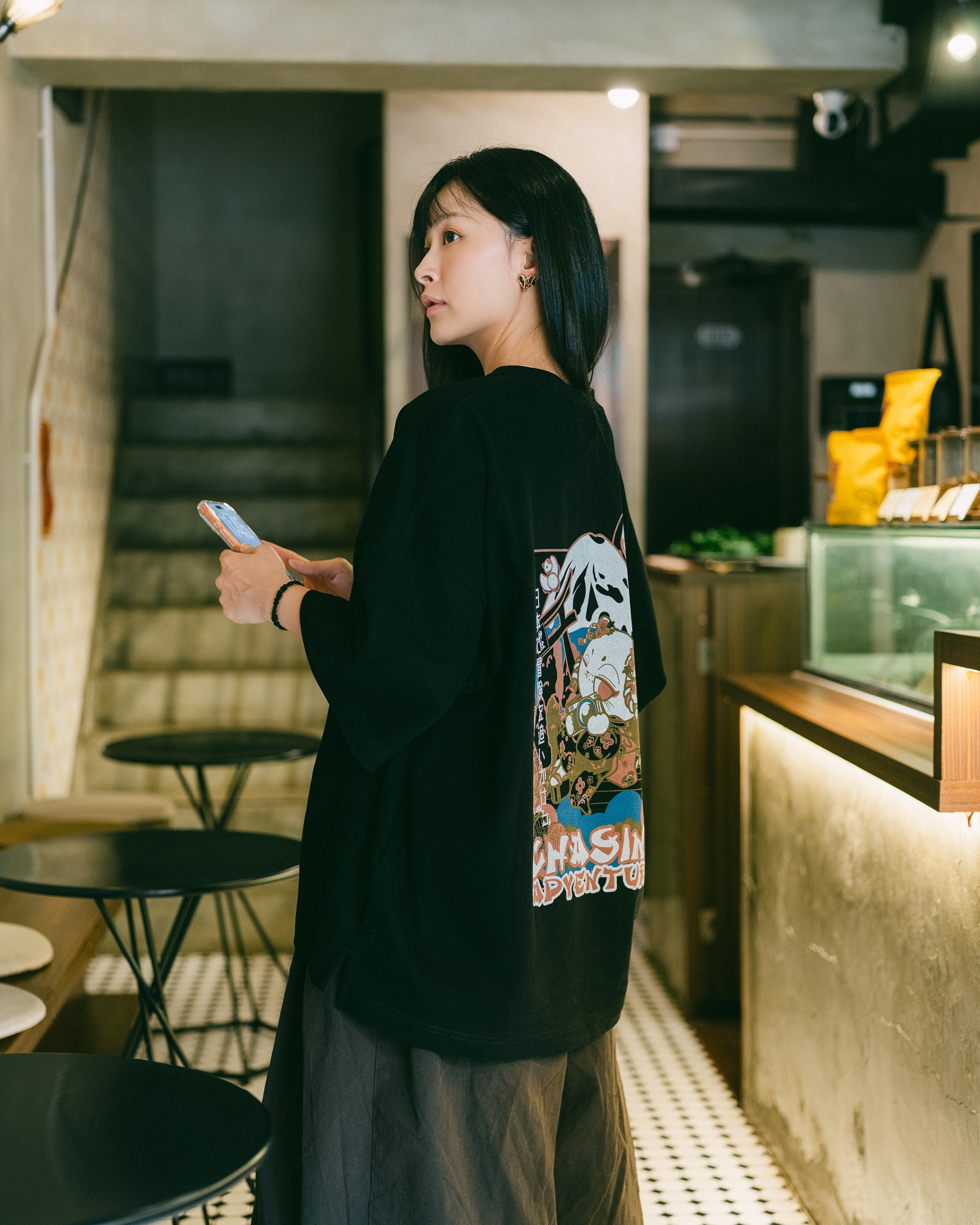NOT WORKING X MITTSU KUMI / NWC002BK / SUPRE OVERSIZE TEE