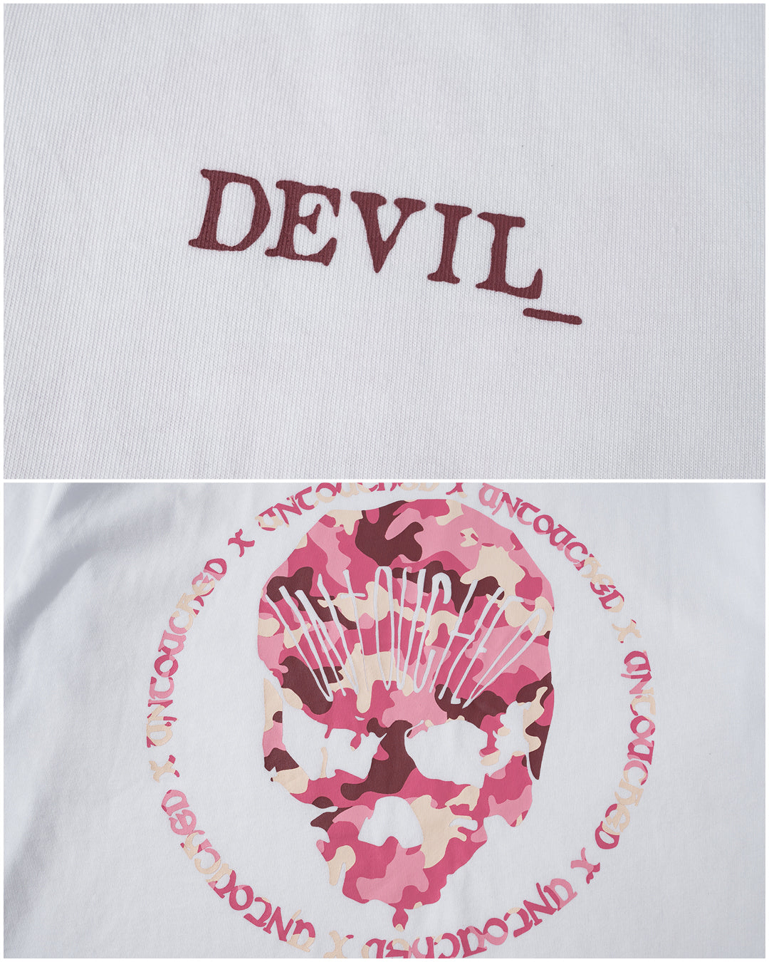 T2302WHR | THE DEVIL_ WHITE TEE