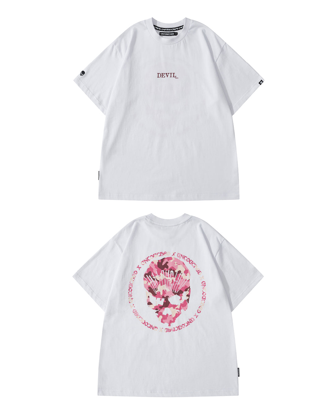 T2302WHR | THE DEVIL_ WHITE TEE