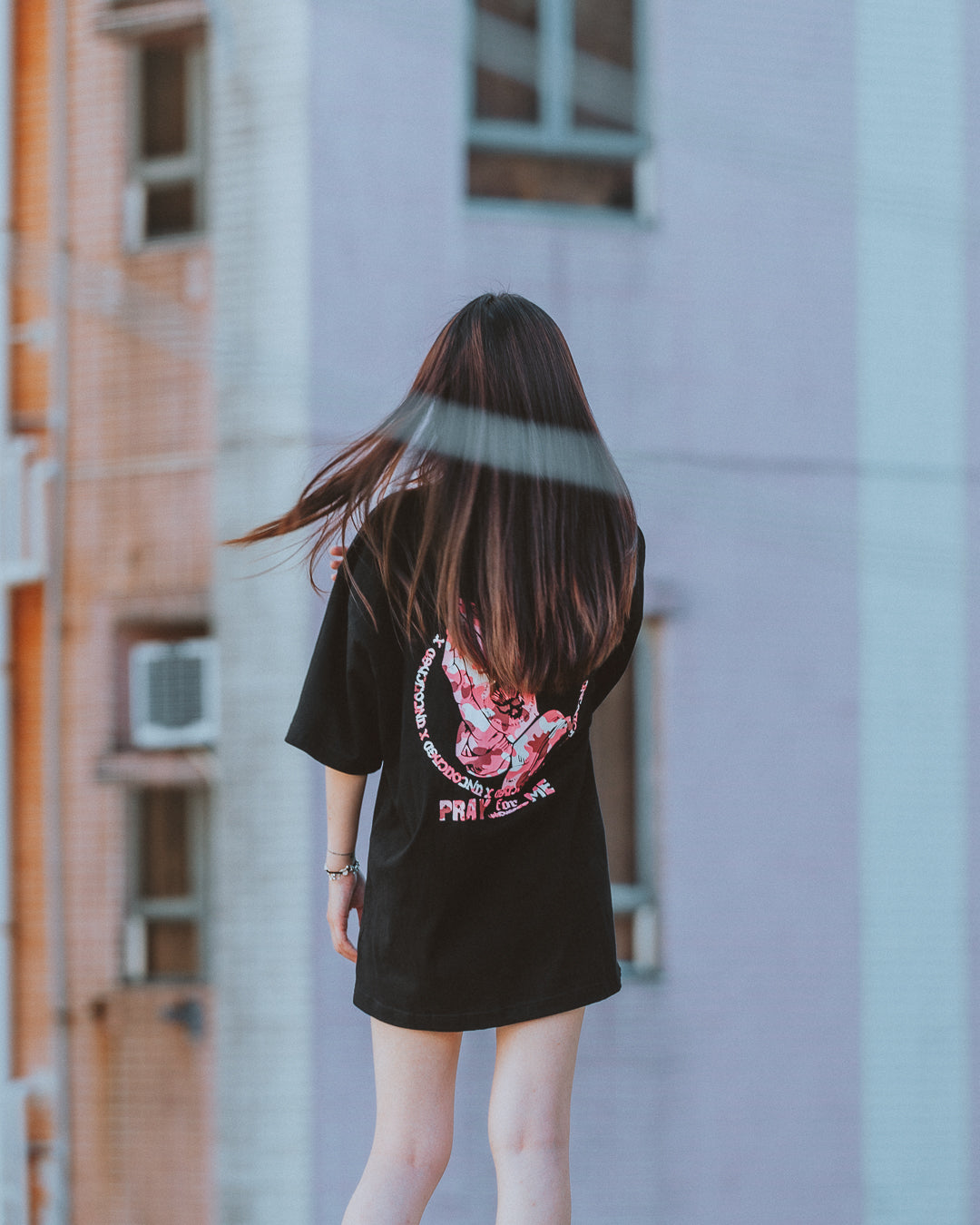 T2303BKR | PRAY FOR ME BLACK TEE