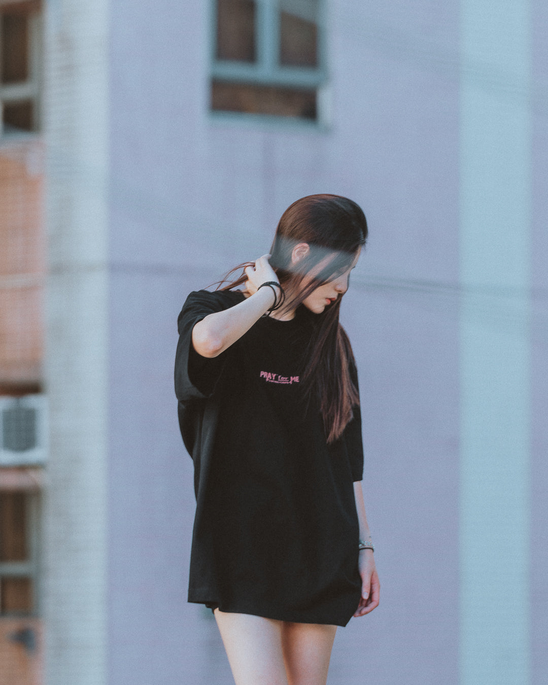 T2303BKR | PRAY FOR ME BLACK TEE