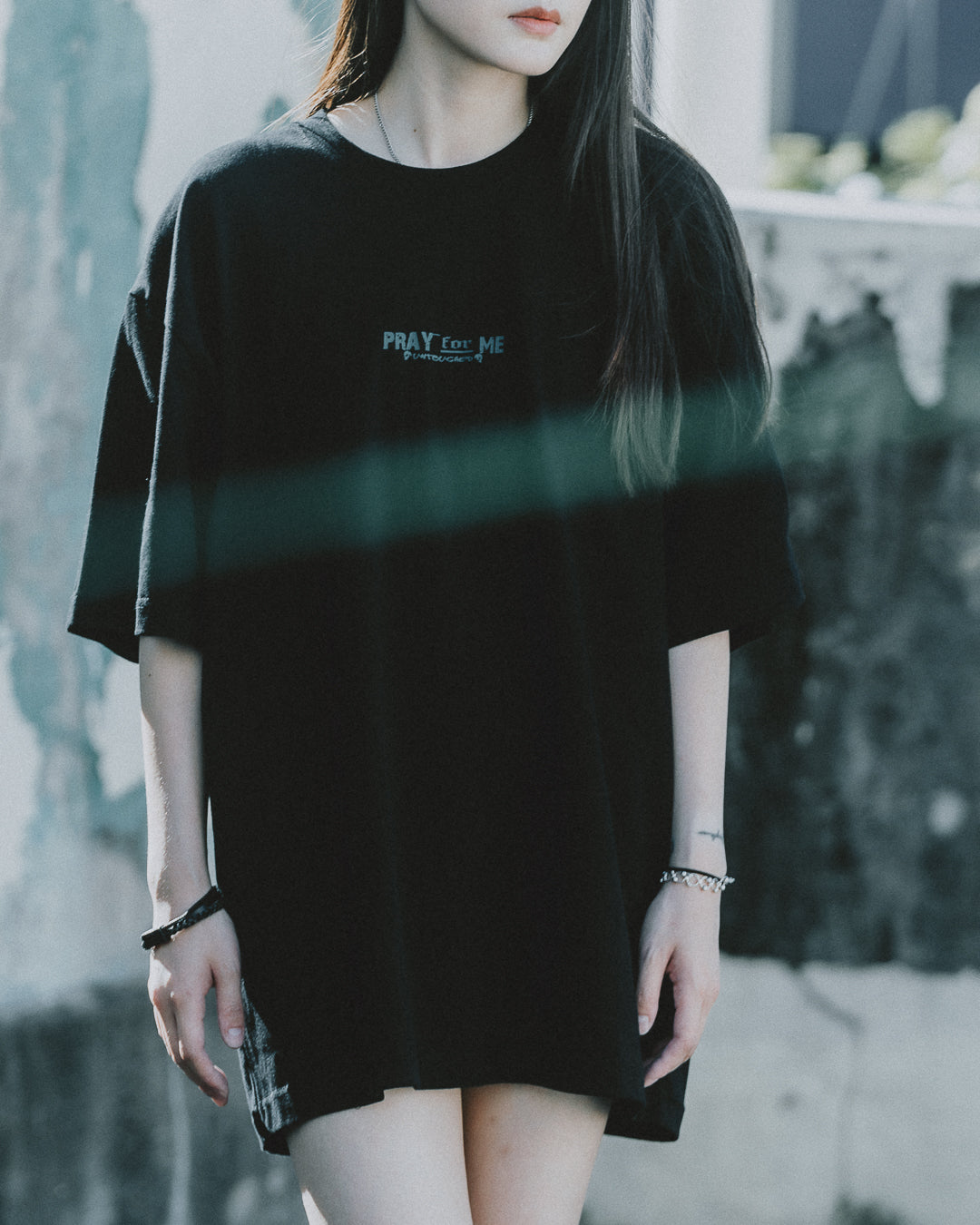 T2303BKG | PRAY FOR ME BLACK TEE