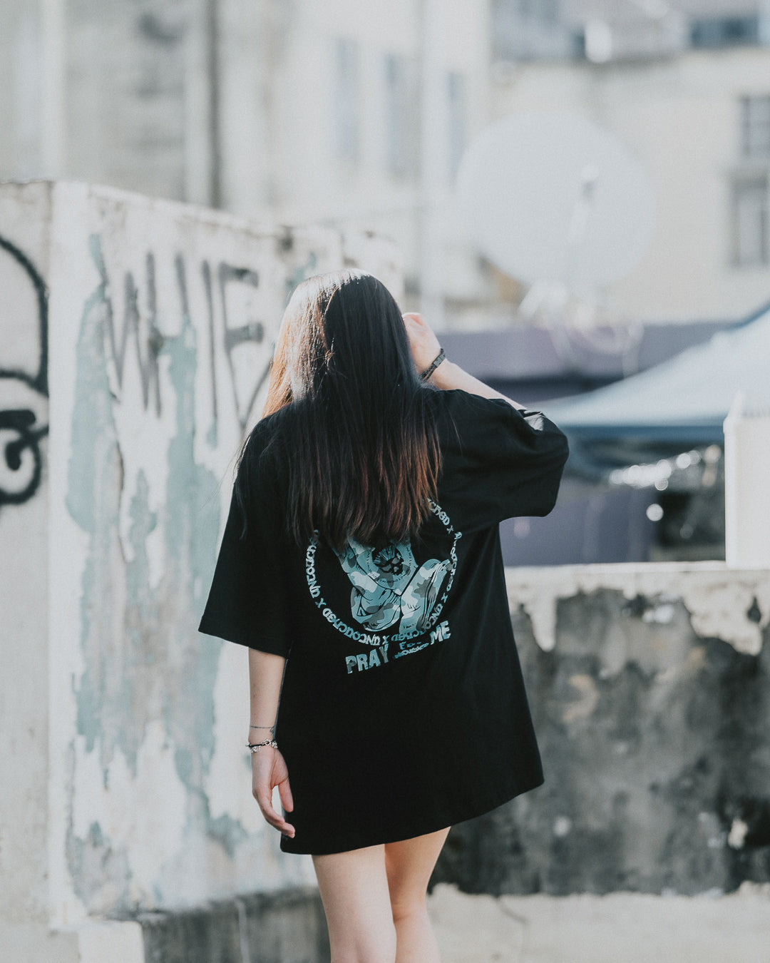 T2303BKG | PRAY FOR ME BLACK TEE