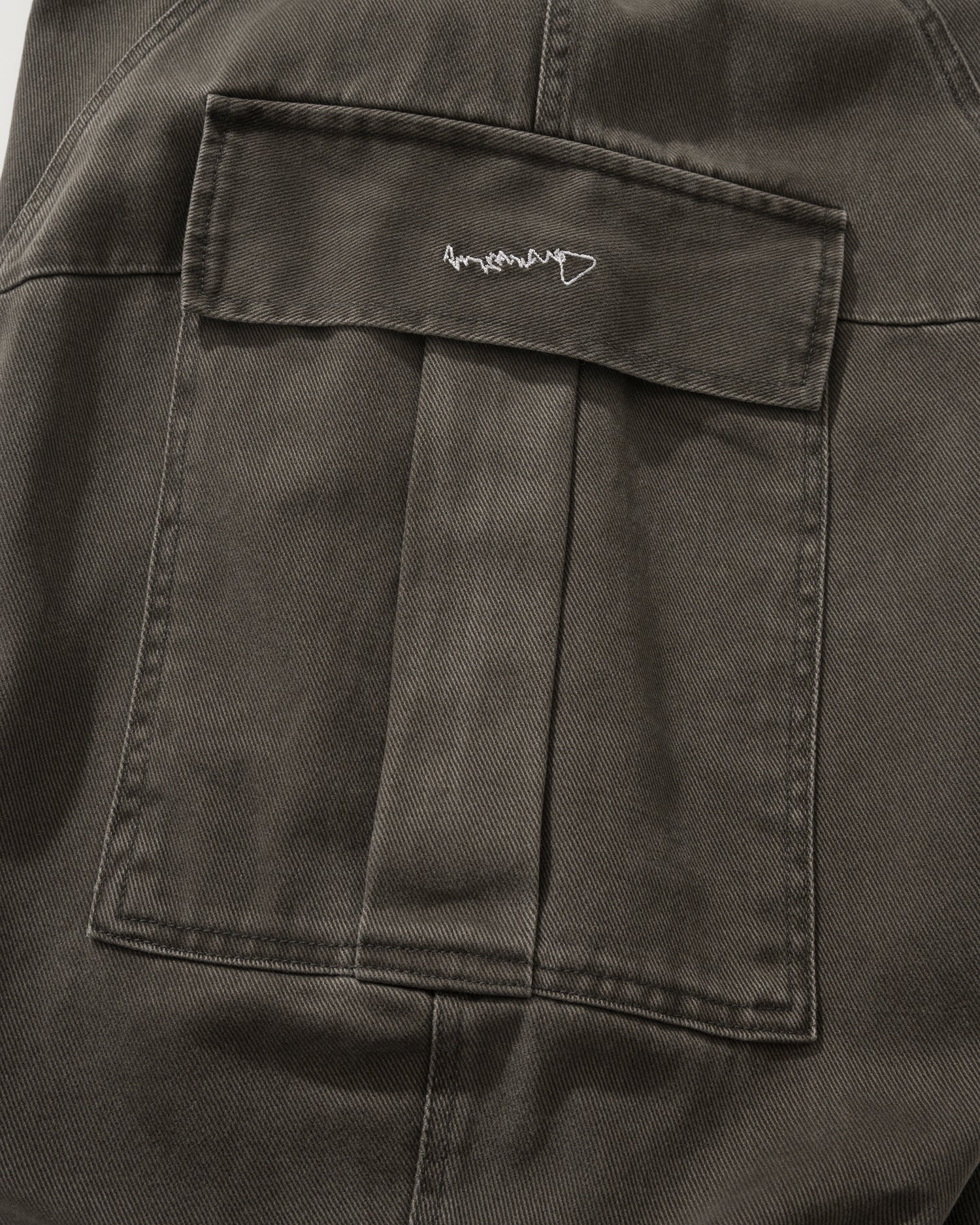 US023 - WASHED CARGO BUGGY PANTS / DARK GREY