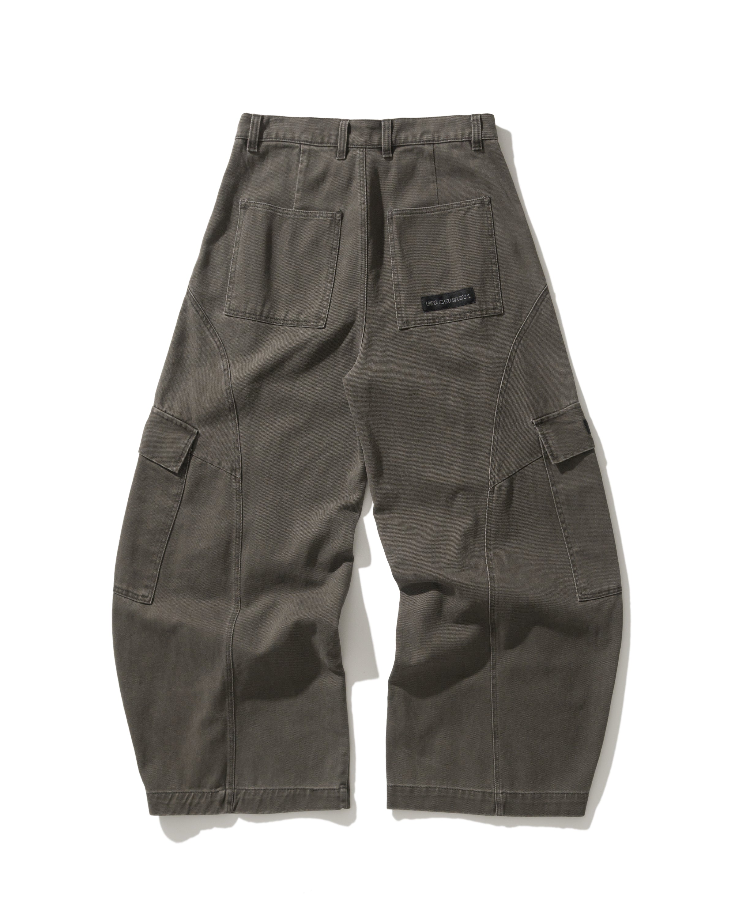 US023 - WASHED CARGO BUGGY PANTS / DARK GREY
