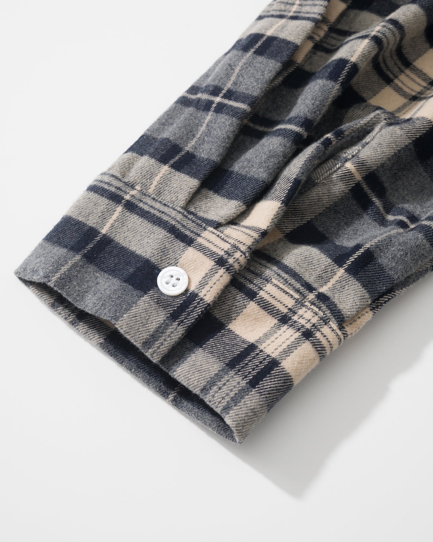 US037 - HOODED OVERSIZED SHIRT JACKET / CHECKED BLUE