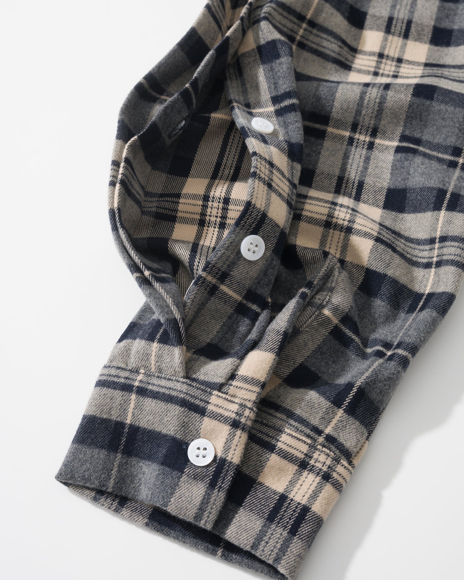 US037 - HOODED OVERSIZED SHIRT JACKET / CHECKED BLUE