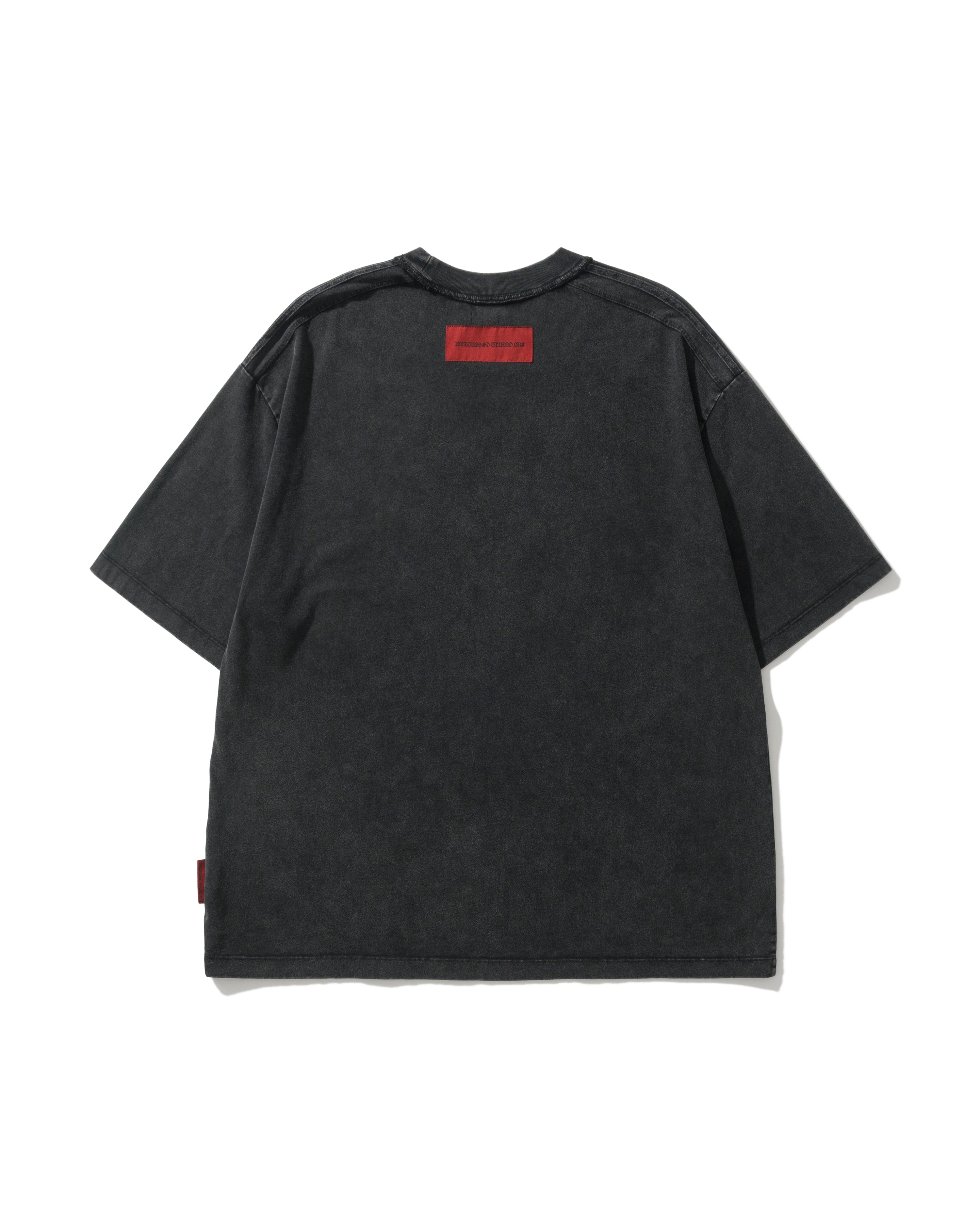 UST001 - UNAMED TEE / ACID WASH BLACK