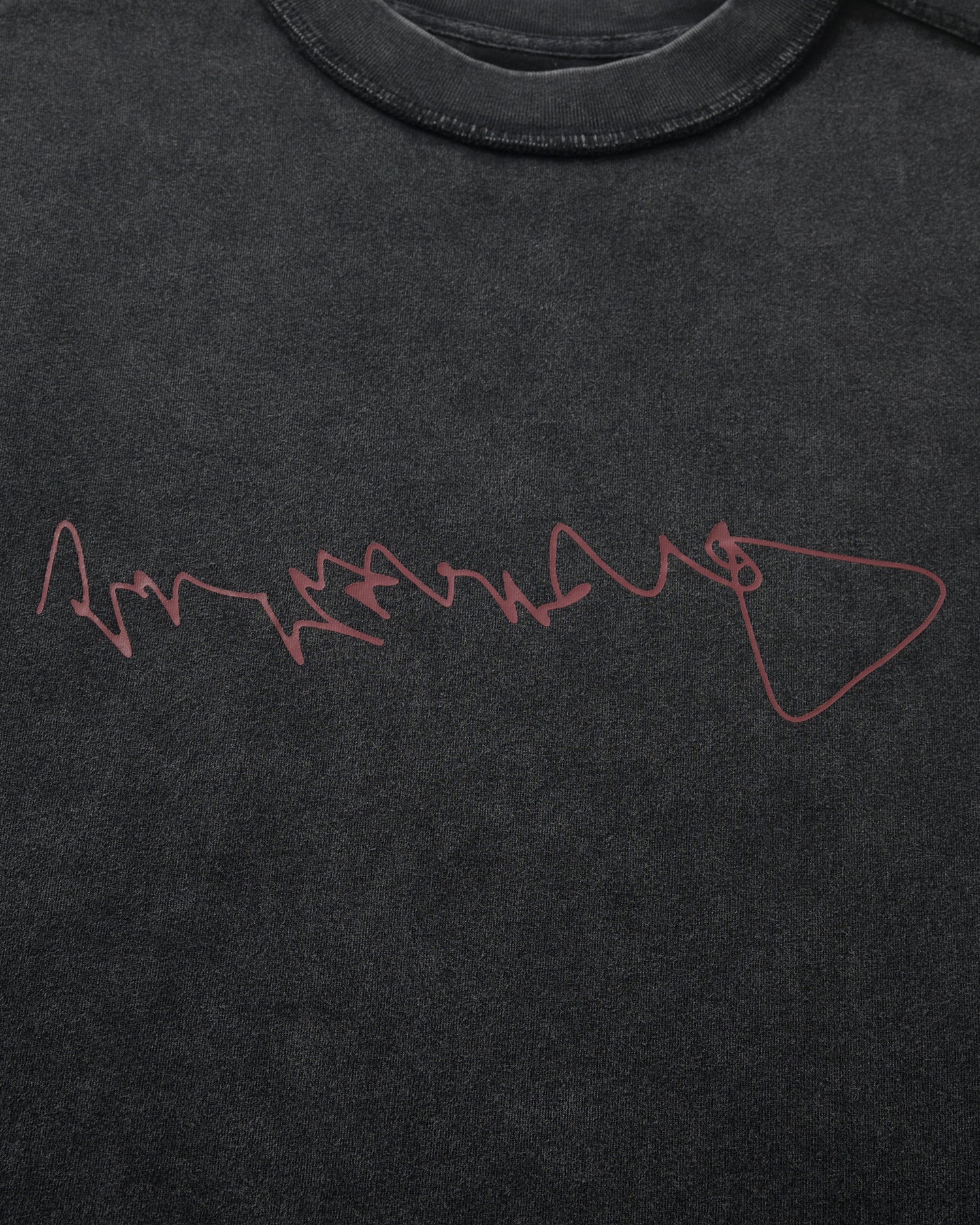 UST001 - UNAMED TEE / ACID WASH BLACK