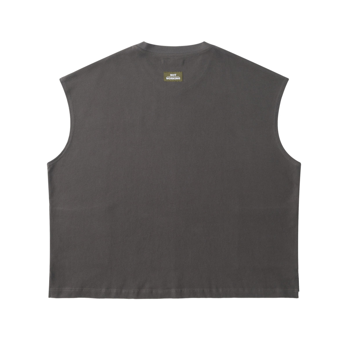 NW VI / NW223 / V-NECK POCKET VEST / DARK GREY