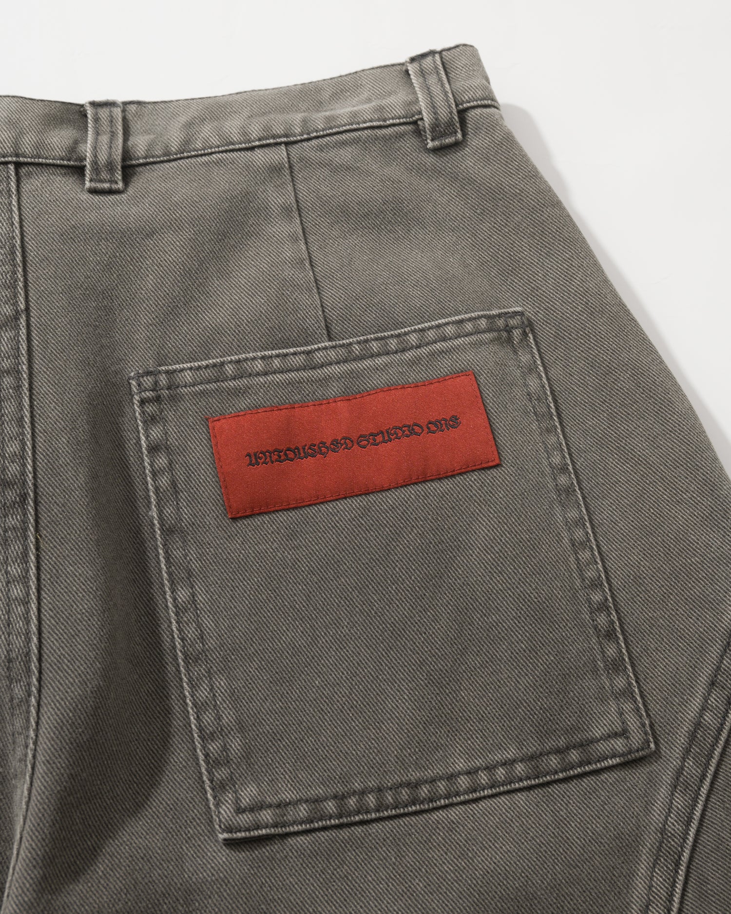 US023V2 - WAHSED CARGO BUGGY PANTS V2 / STONE GREY