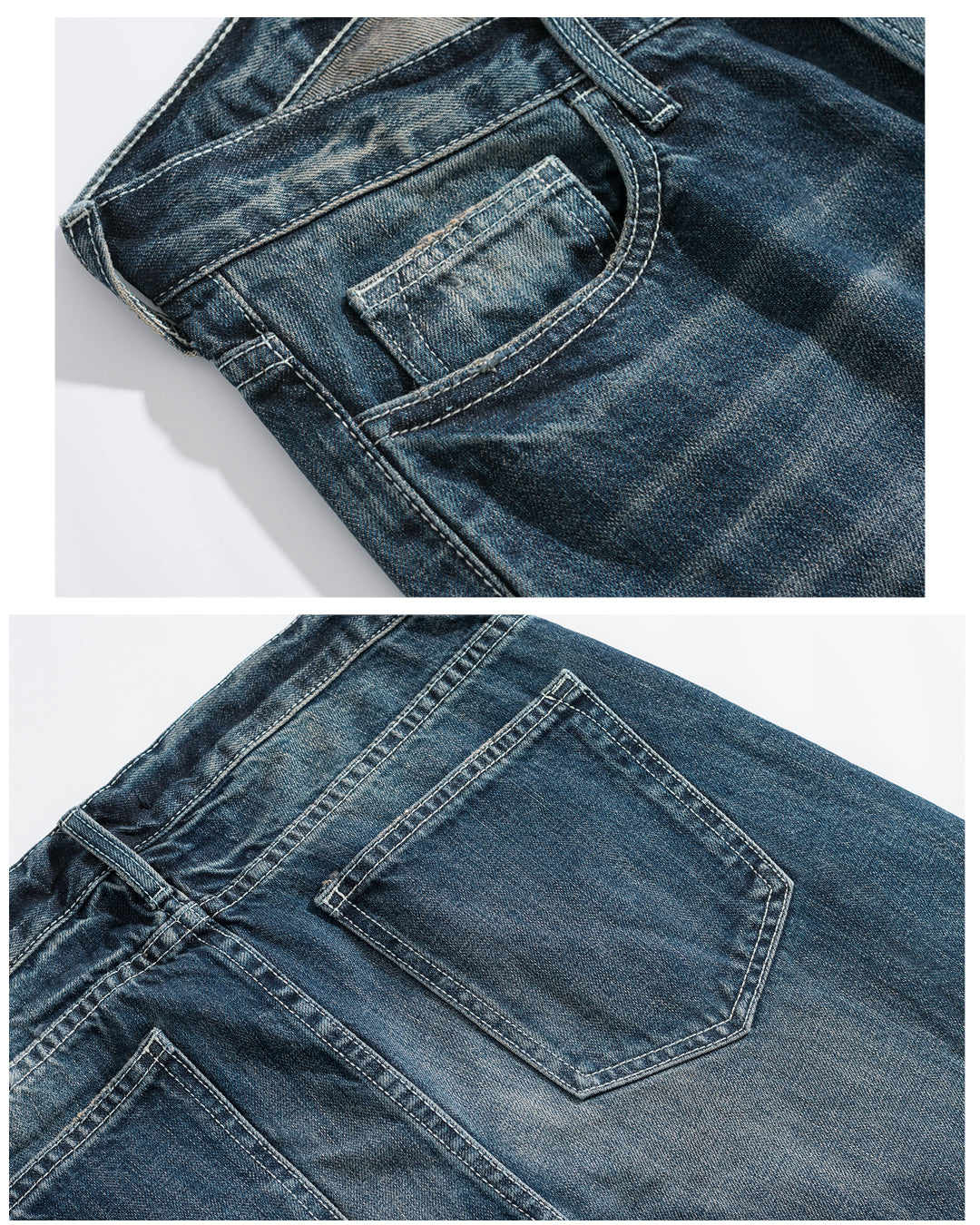 DJ005NY | DESTROY RED LINE DENIM JEANS-JEANS-UNTOUCHED UNITED