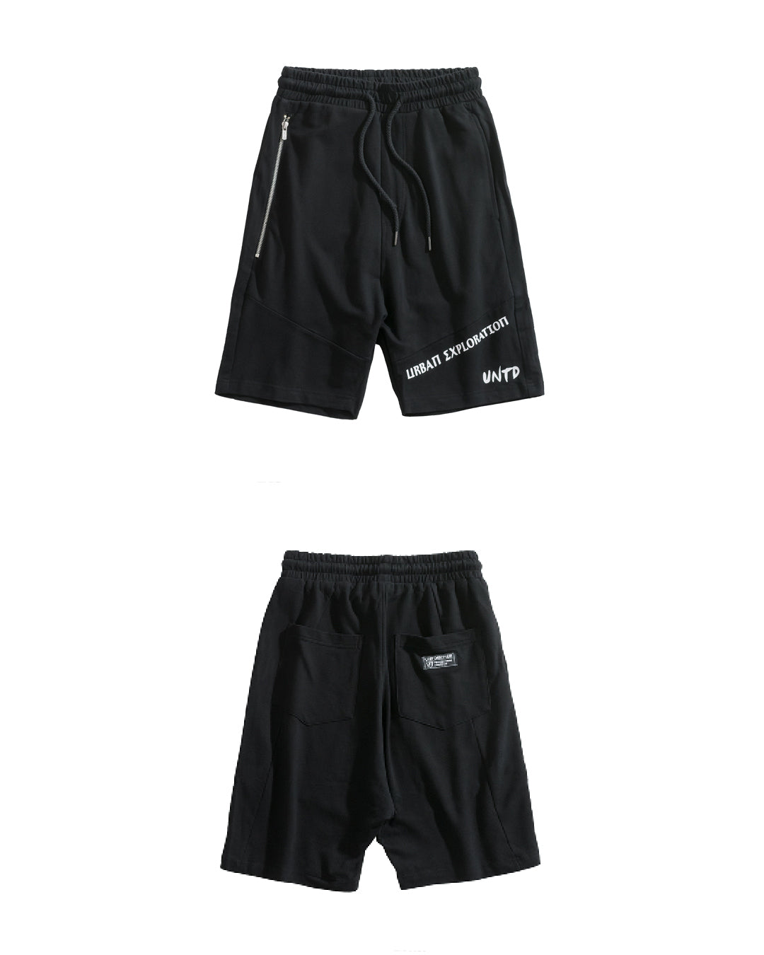 UT054BK | URBANEXPL KITTED SHORTS-SHORTS-UNTOUCHED UNITED