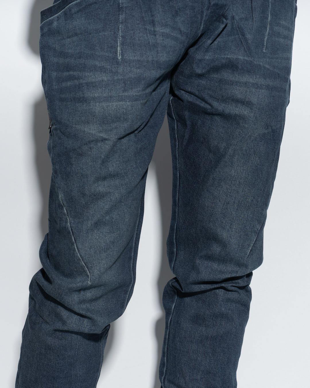 UT029NY | WASHED DENIM JOGGERS-JOGGERS-UNTOUCHED UNITED