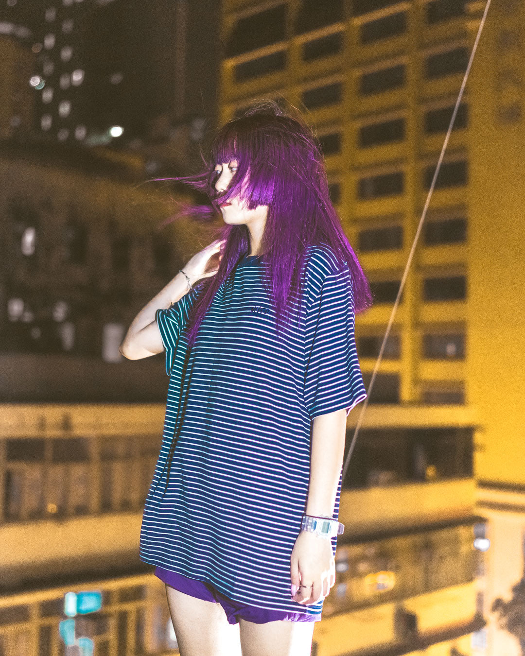 UT082NY | STRIPE TEE-TEE-UNTOUCHED UNITED