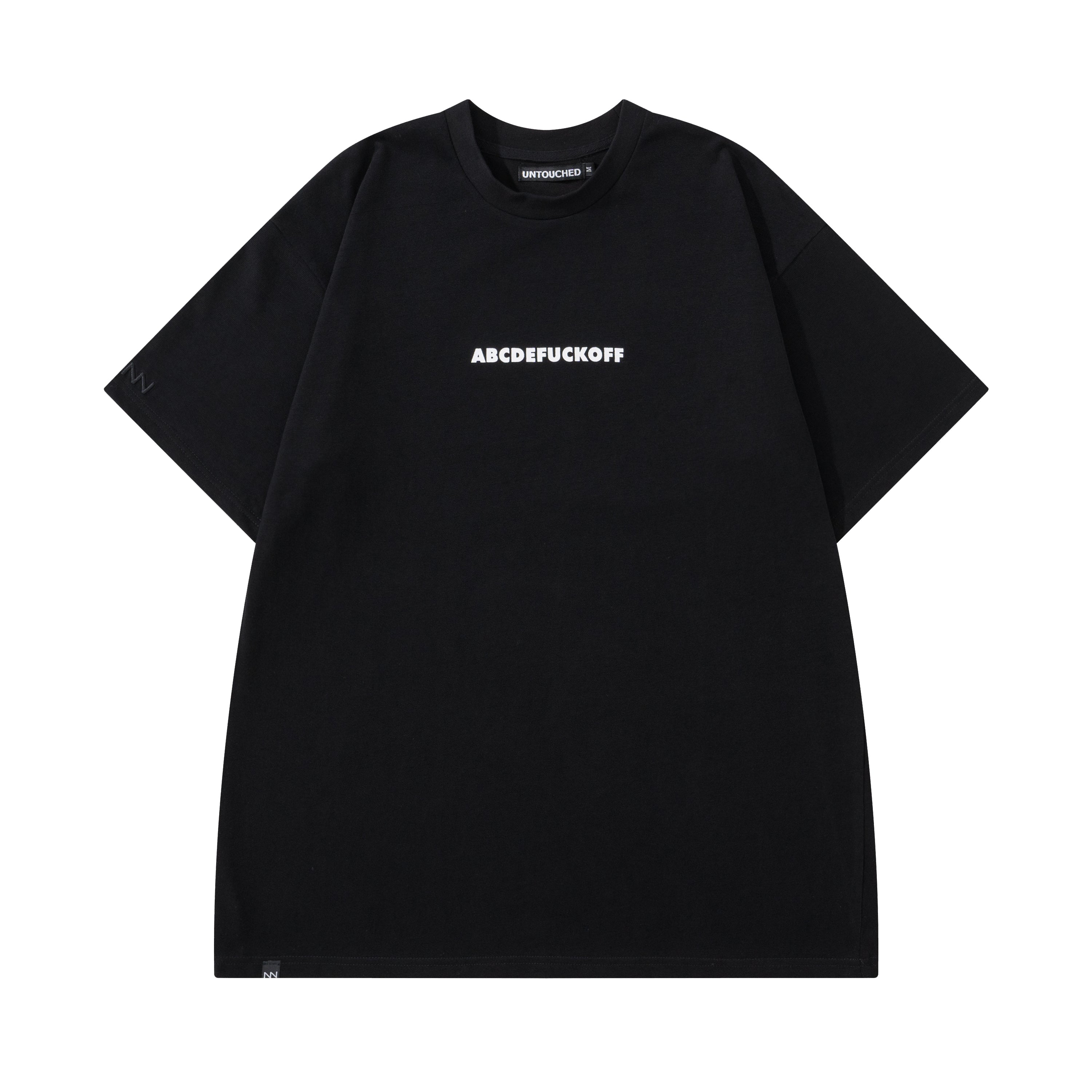 NW206BK | ABCDEFUCKOFF BLACK TEE | NOT WORKING III