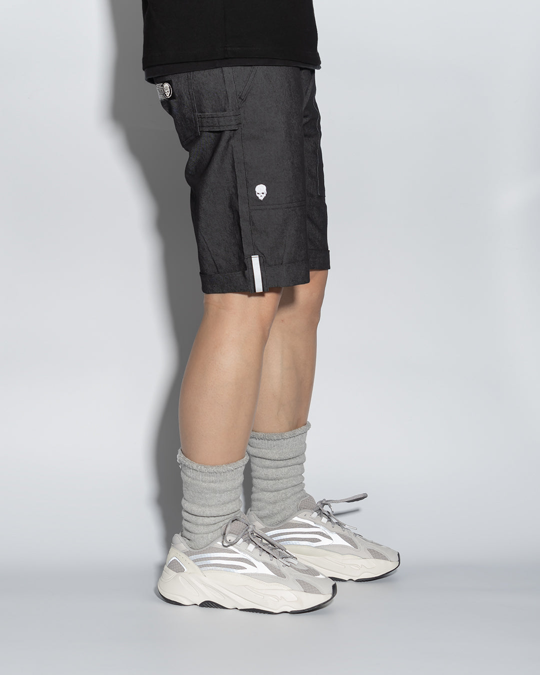 UT057BK | 3M REFLECTED DENIM SHORTS-SHORTS-UNTOUCHED UNITED