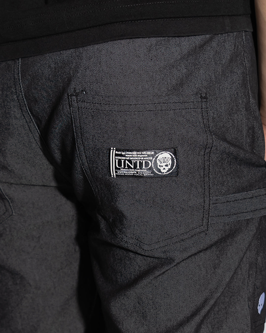 UT057BK | 3M REFLECTED DENIM SHORTS-SHORTS-UNTOUCHED UNITED