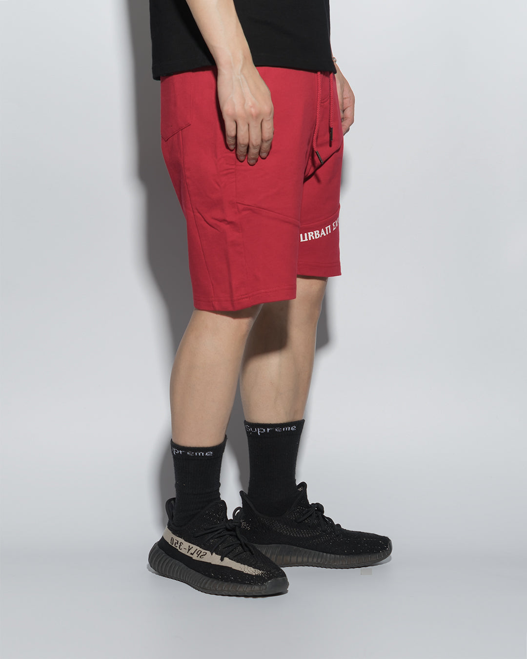 UT054RD | URBANEXPL KITTED SHORTS-SHORTS-UNTOUCHED UNITED