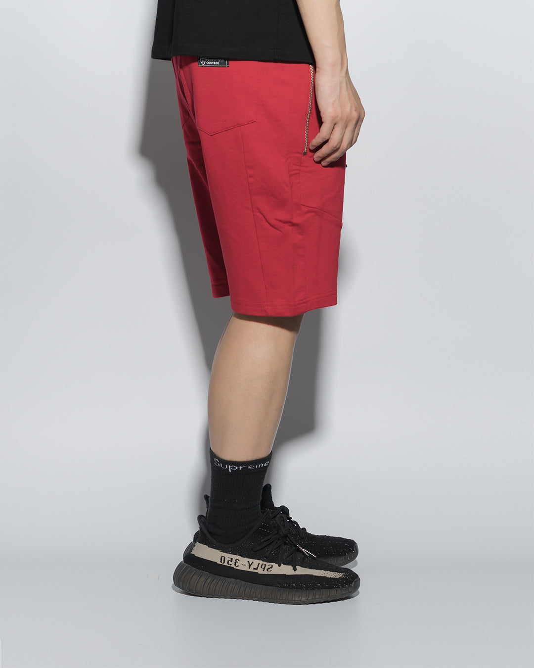 UT054RD | URBANEXPL KITTED SHORTS-SHORTS-UNTOUCHED UNITED