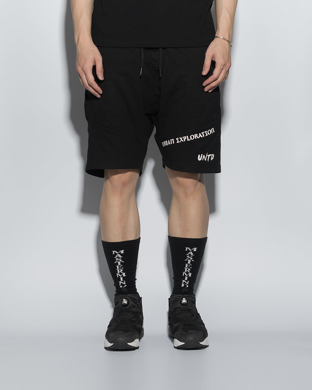 UT054BK | URBANEXPL KITTED SHORTS-SHORTS-UNTOUCHED UNITED