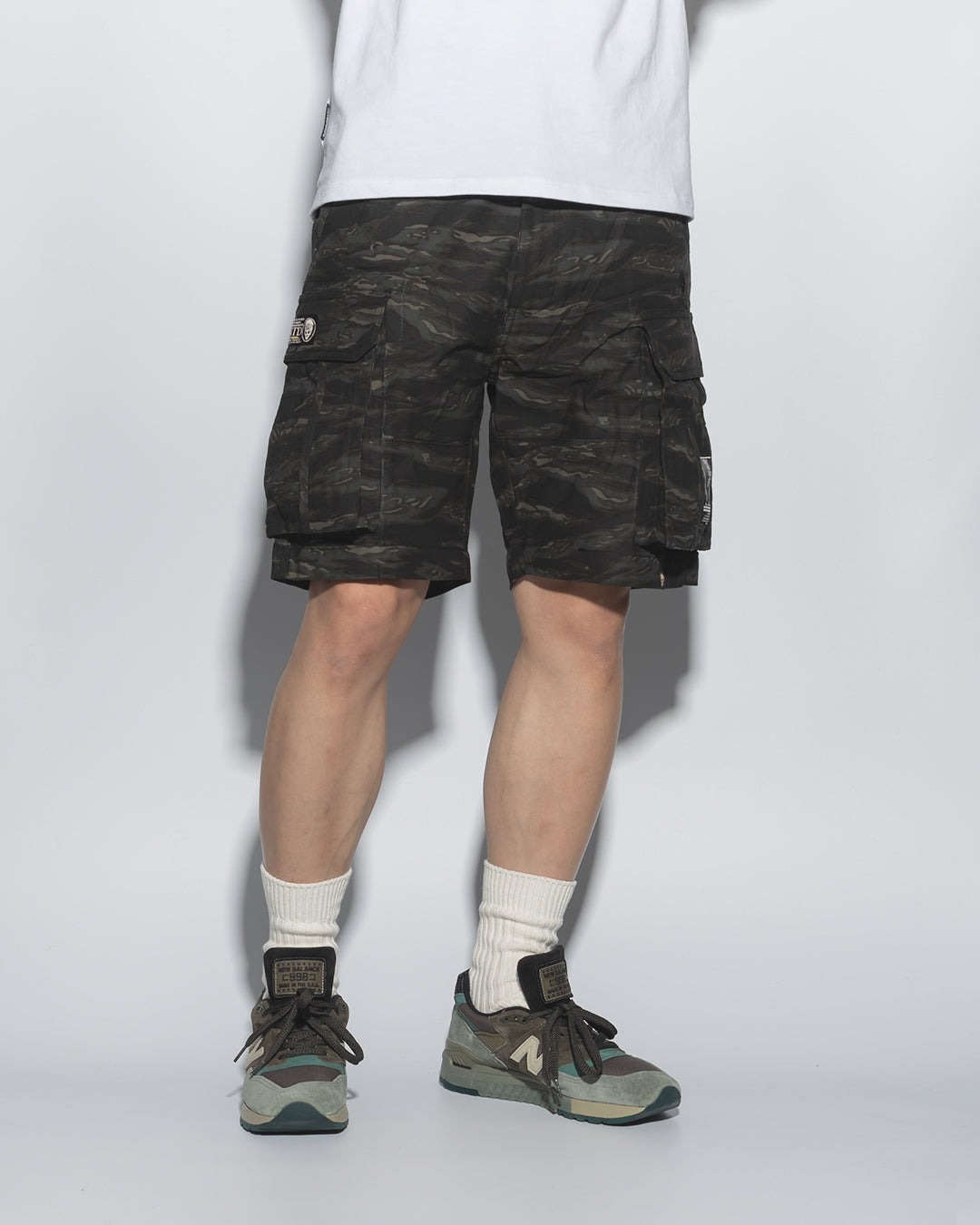 SG00T3 | DOUBLE FIRE ARMY SHORTS-SHORTS-UNTOUCHED UNITED