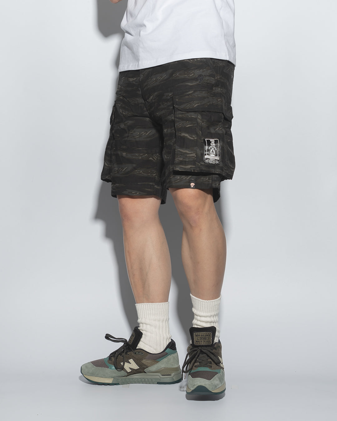 SG00T3 | DOUBLE FIRE ARMY SHORTS-SHORTS-UNTOUCHED UNITED