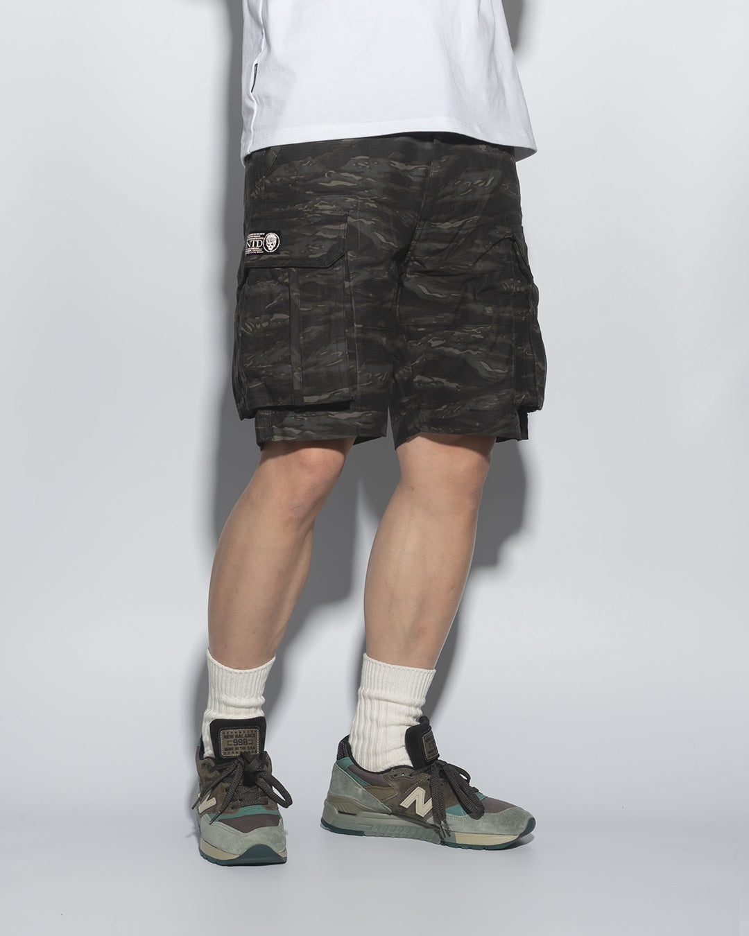 SG00T3 | DOUBLE FIRE ARMY SHORTS-SHORTS-UNTOUCHED UNITED