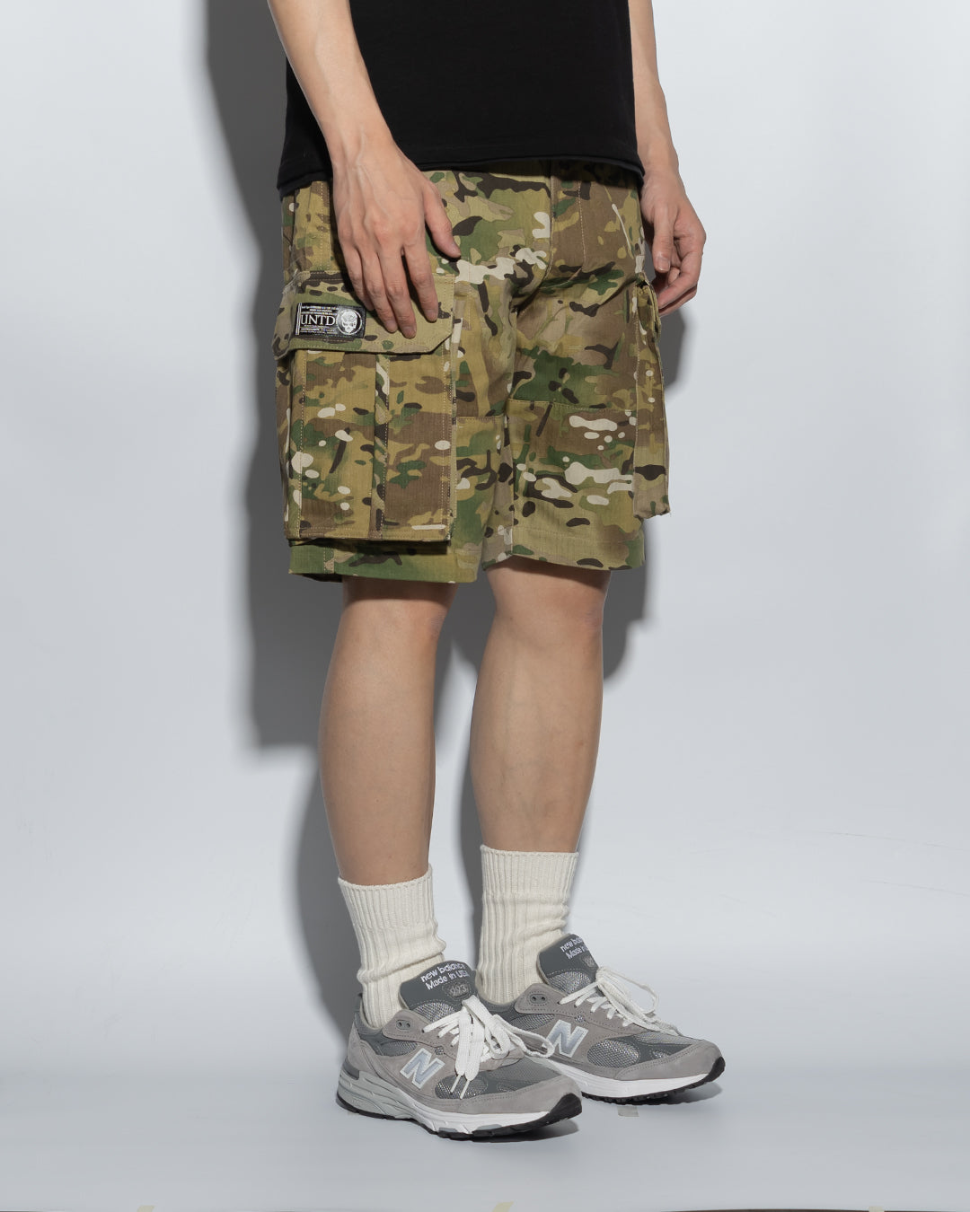 SG00MC | DOUBLE FIRE ARMY SHORTS-SHORTS-UNTOUCHED UNITED