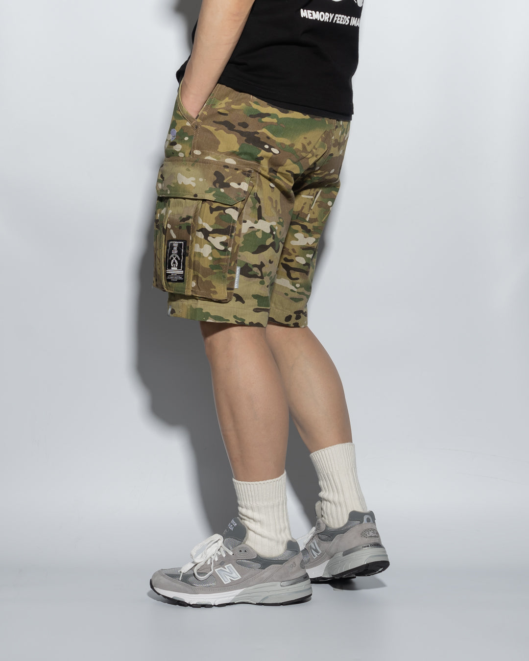 SG00MC | DOUBLE FIRE ARMY SHORTS-SHORTS-UNTOUCHED UNITED