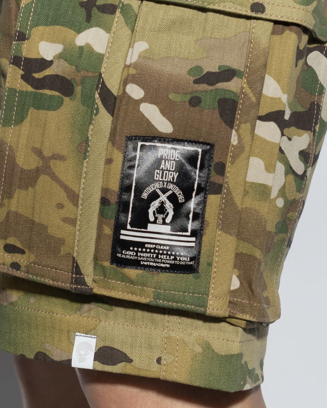 SG00MC | DOUBLE FIRE ARMY SHORTS-SHORTS-UNTOUCHED UNITED