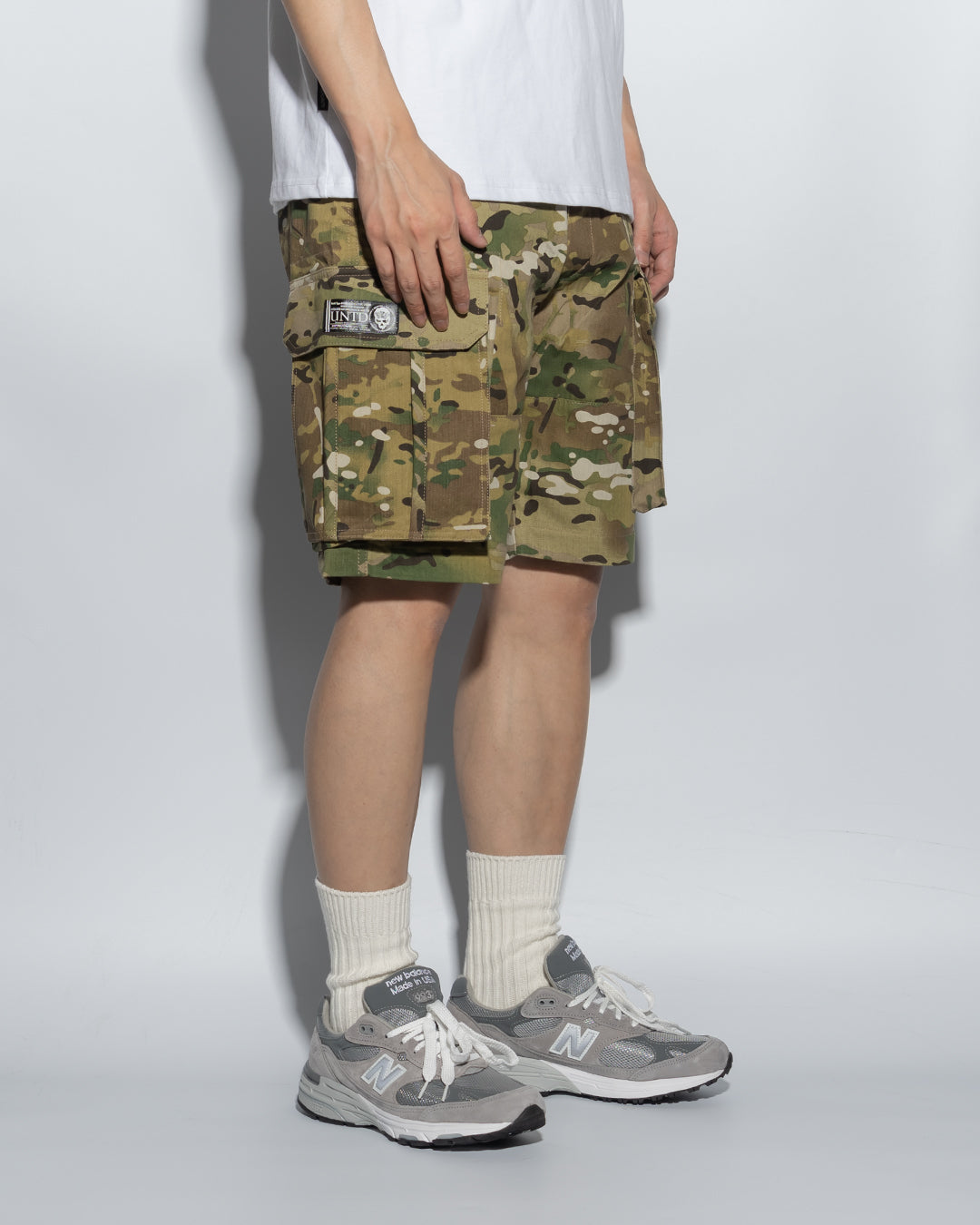 SG00MC | DOUBLE FIRE ARMY SHORTS-SHORTS-UNTOUCHED UNITED