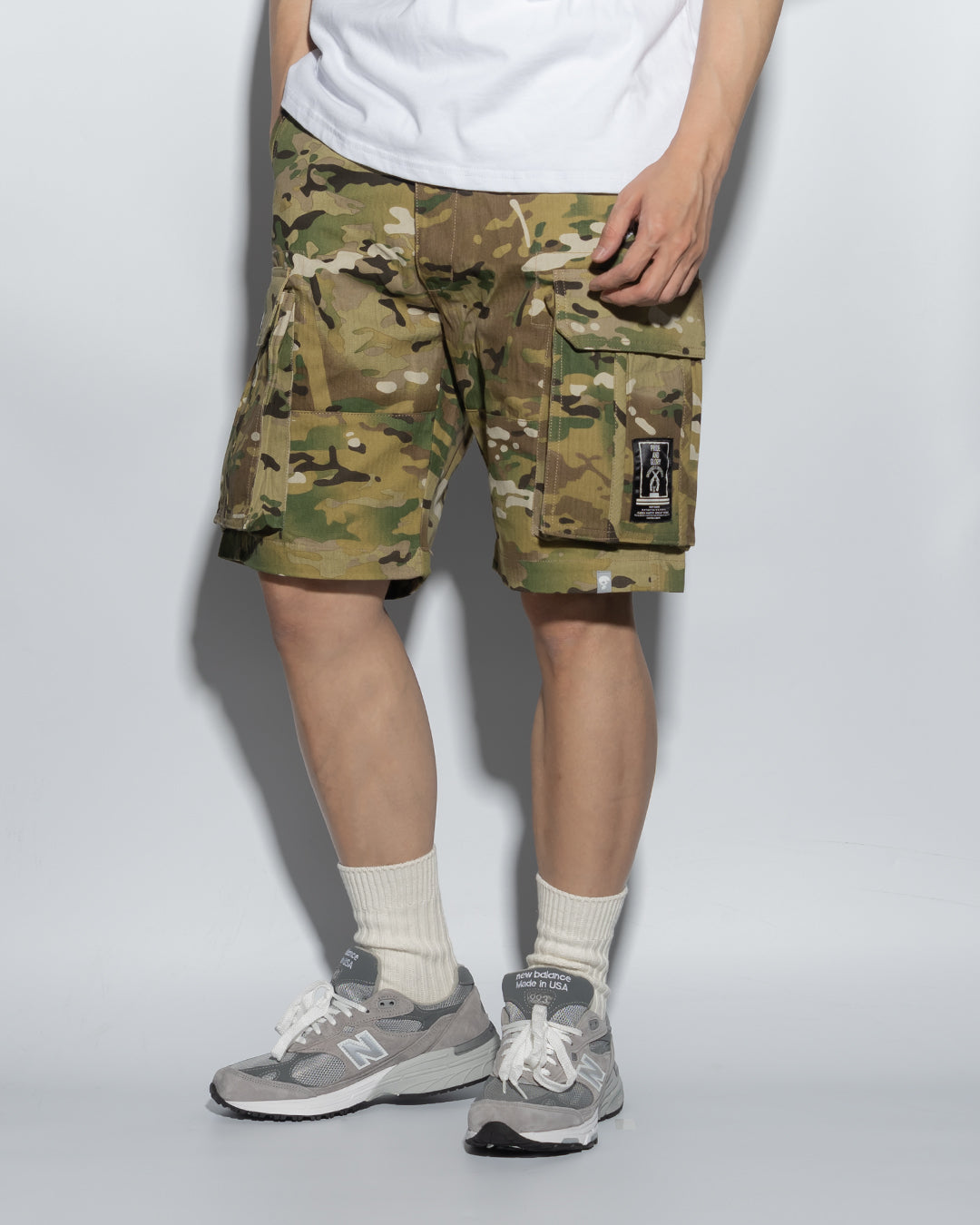 SG00MC | DOUBLE FIRE ARMY SHORTS-SHORTS-UNTOUCHED UNITED