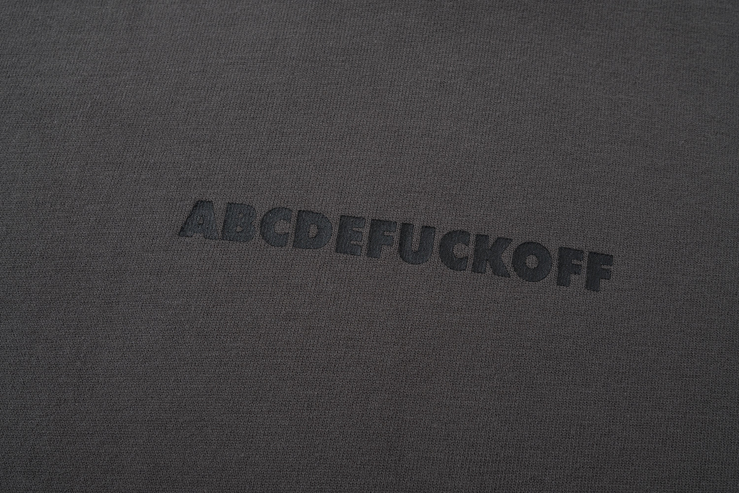 NW206DG | ABCDEFUCKOFF DARK GREY TEE | NOT WORKING III