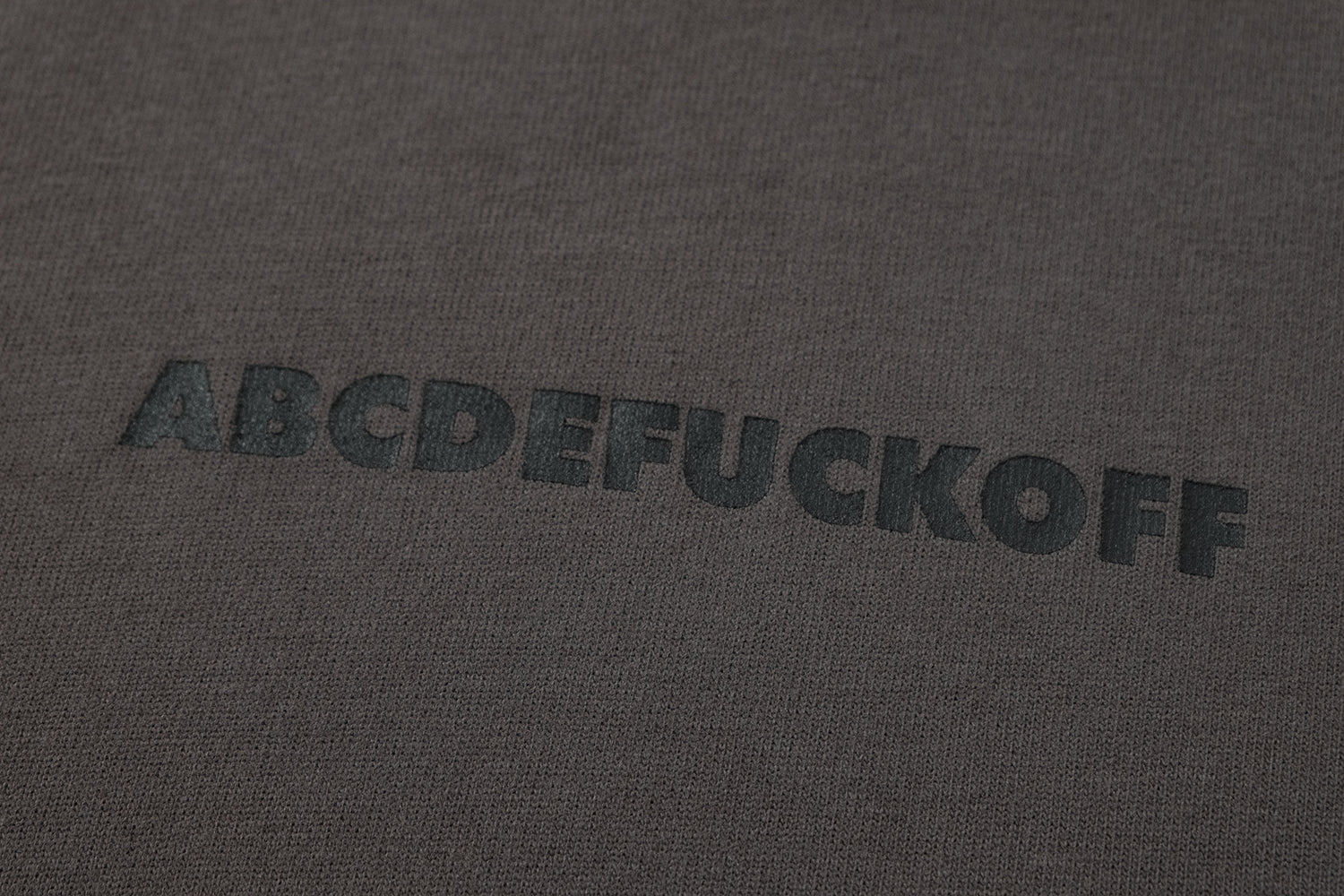 NOT WORKING IV / ABCDEFUCKOFF OVERSIZED LONG TEE