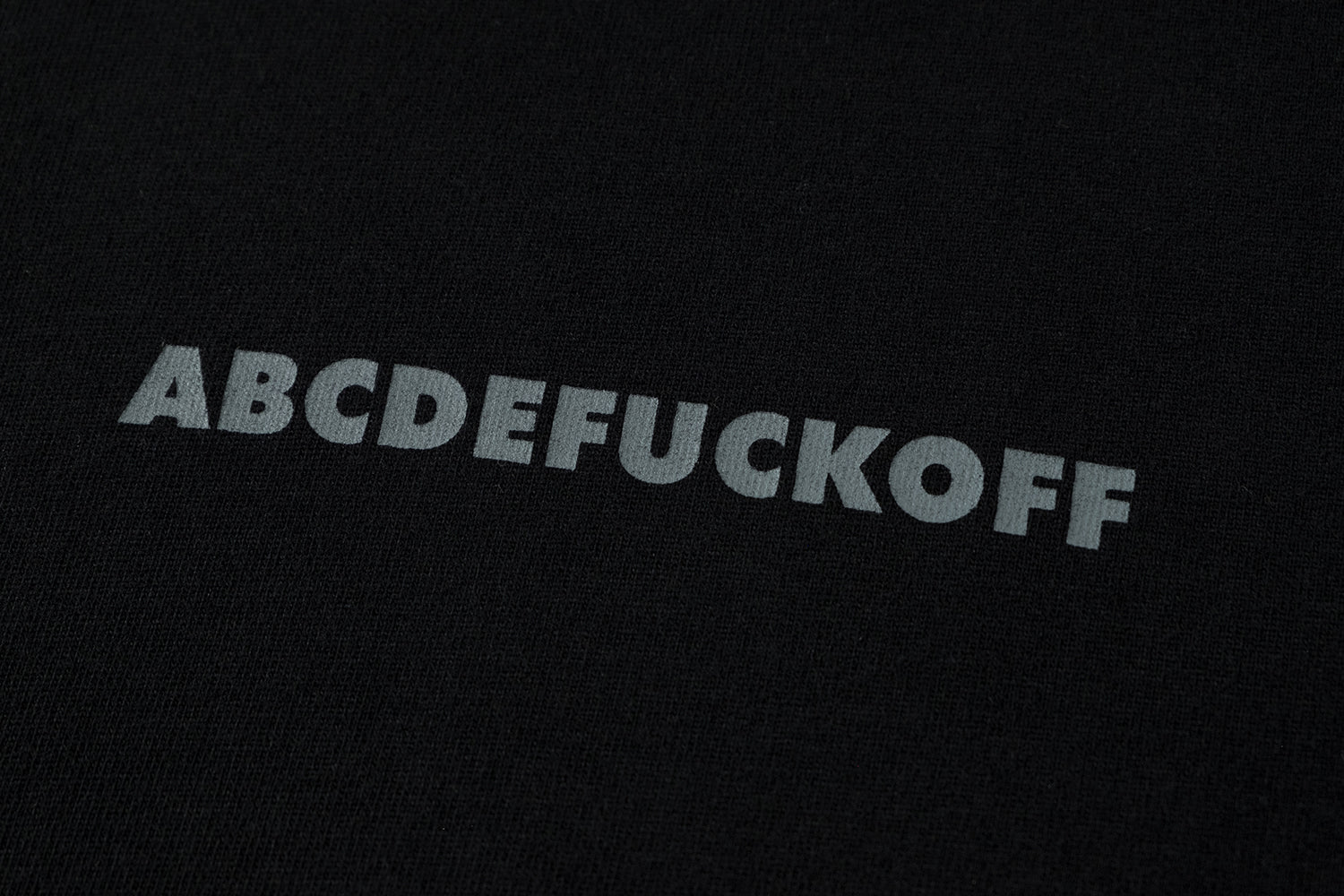 NOT WORKING IV / ABCDEFUCKOFF OVERSIZED LONG TEE