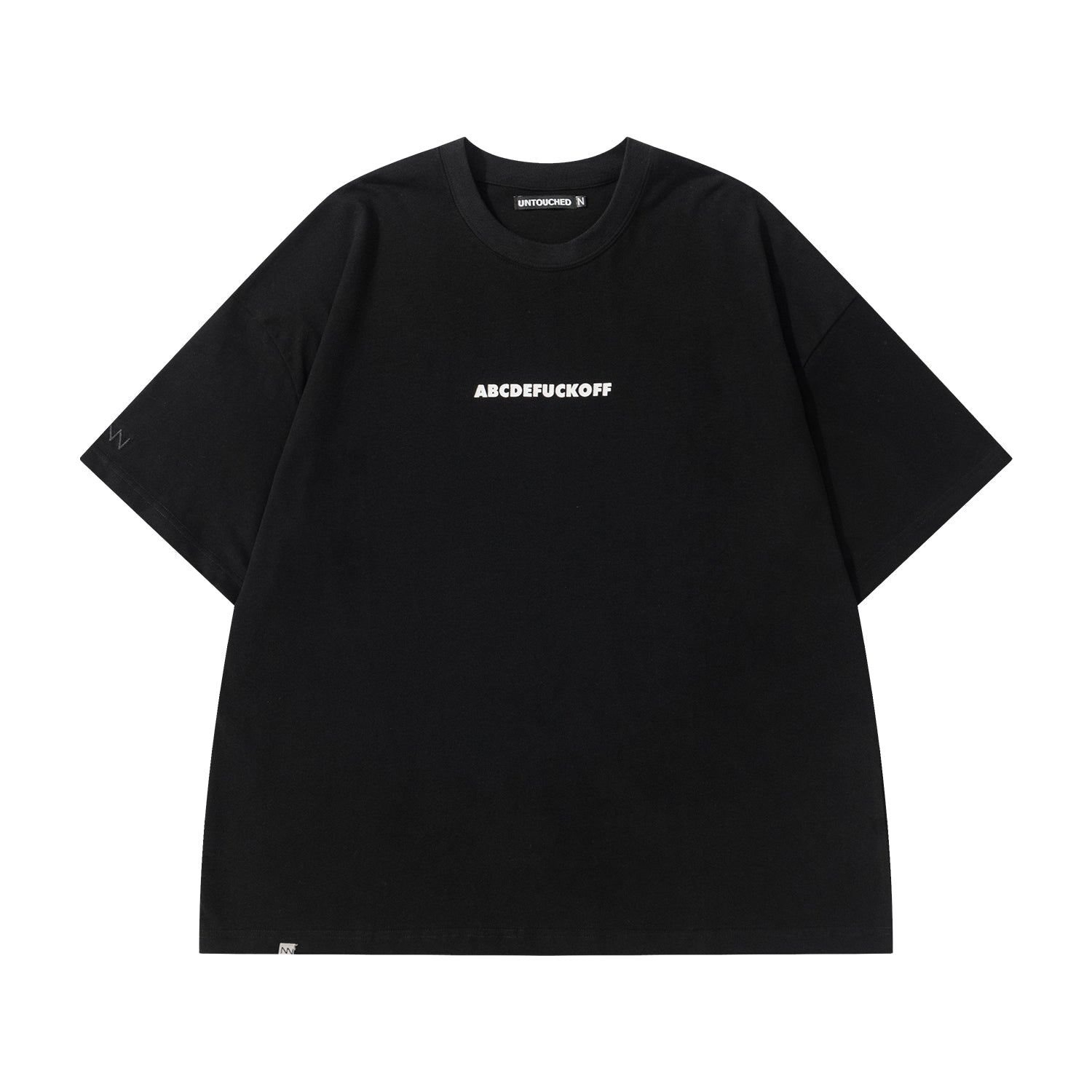 NW219BK | ABCDEFUCKOFF BLACK TEE | NOT WORKING V