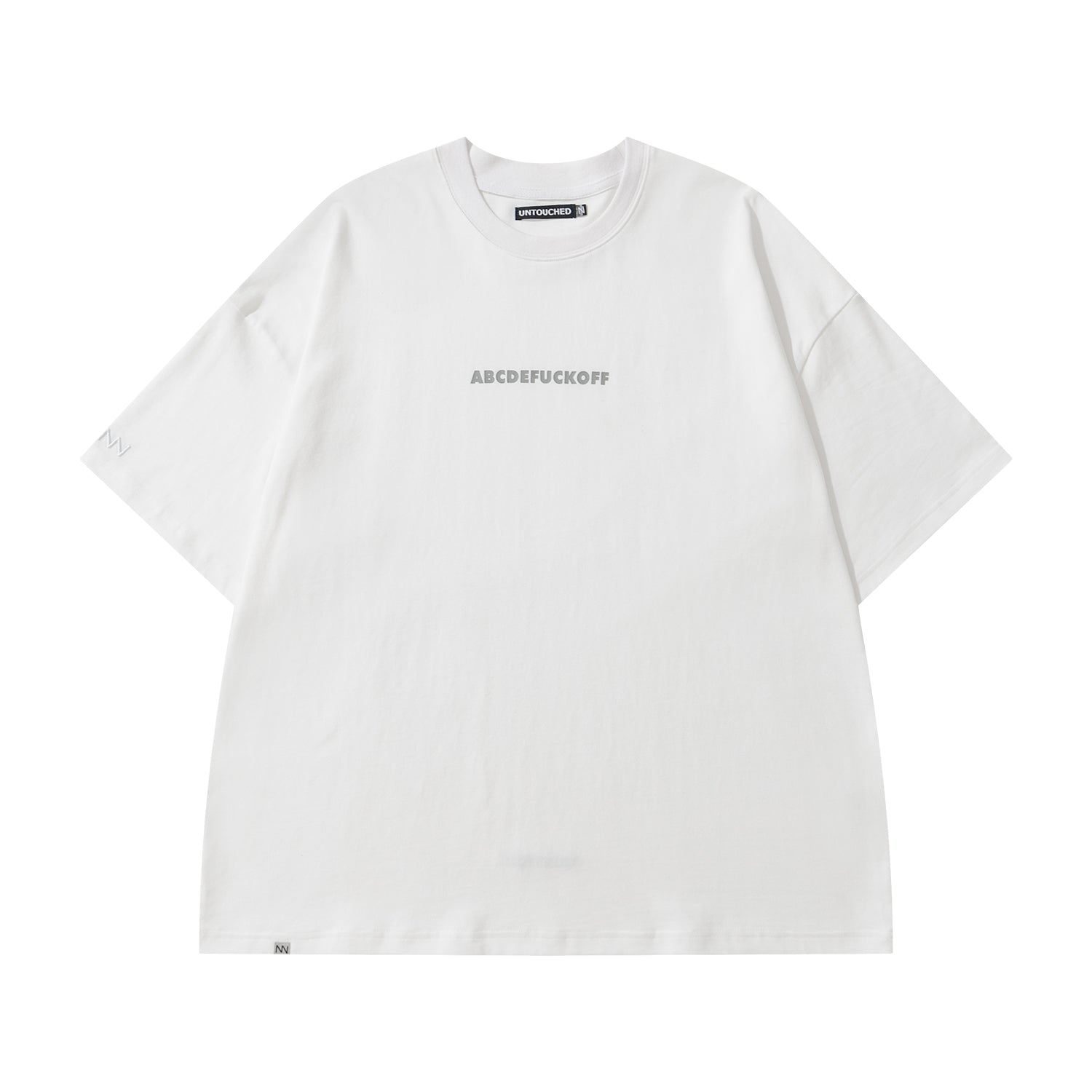 NW219WH | ABCDEFUCKOFF WHITE TEE | NOT WORKING V