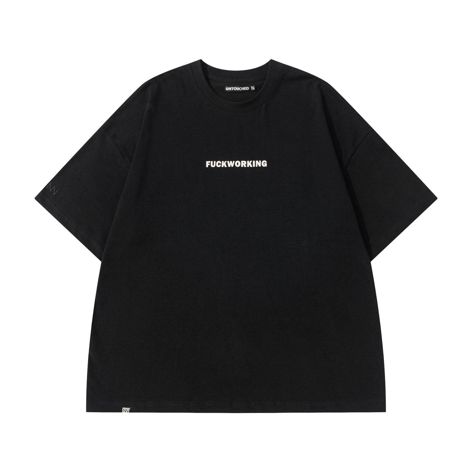 NW220BK | FUCKWORKING BLACK TEE | NOT WORKING V