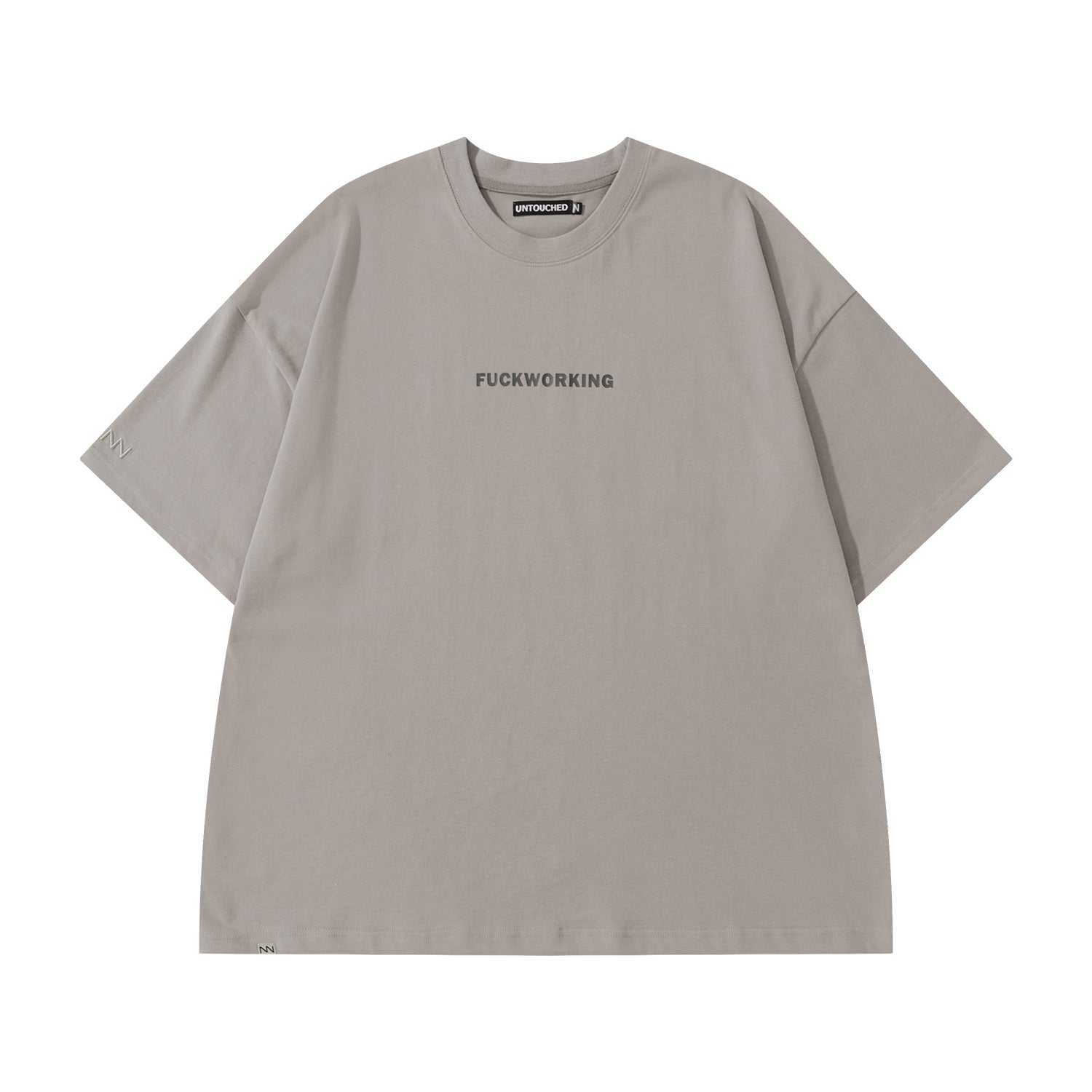 NW220LG | FUCKWORKING LIGHT GREY TEE | NOT WORKING V