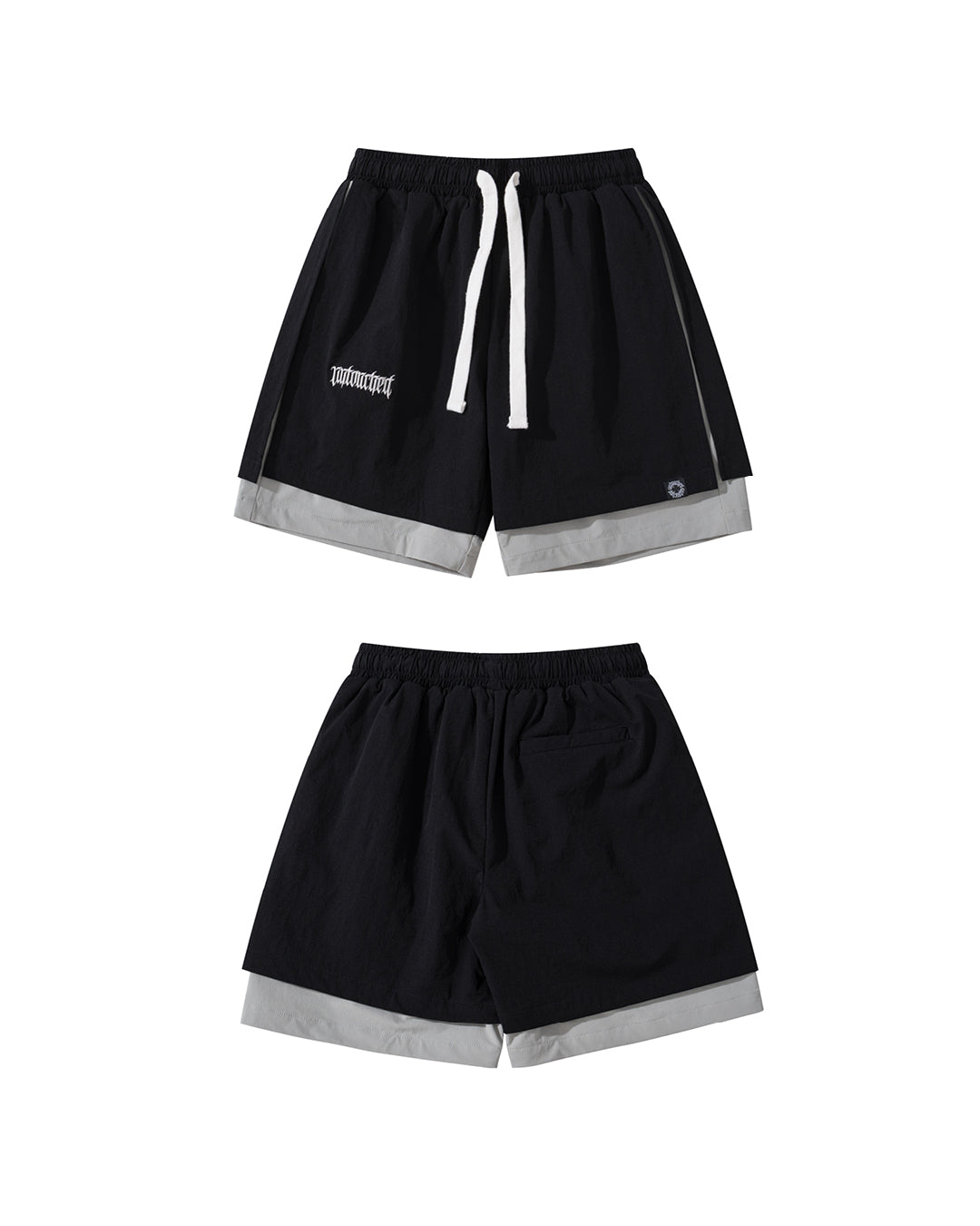 ( 00 ) LAYERED NYLON SHORTS