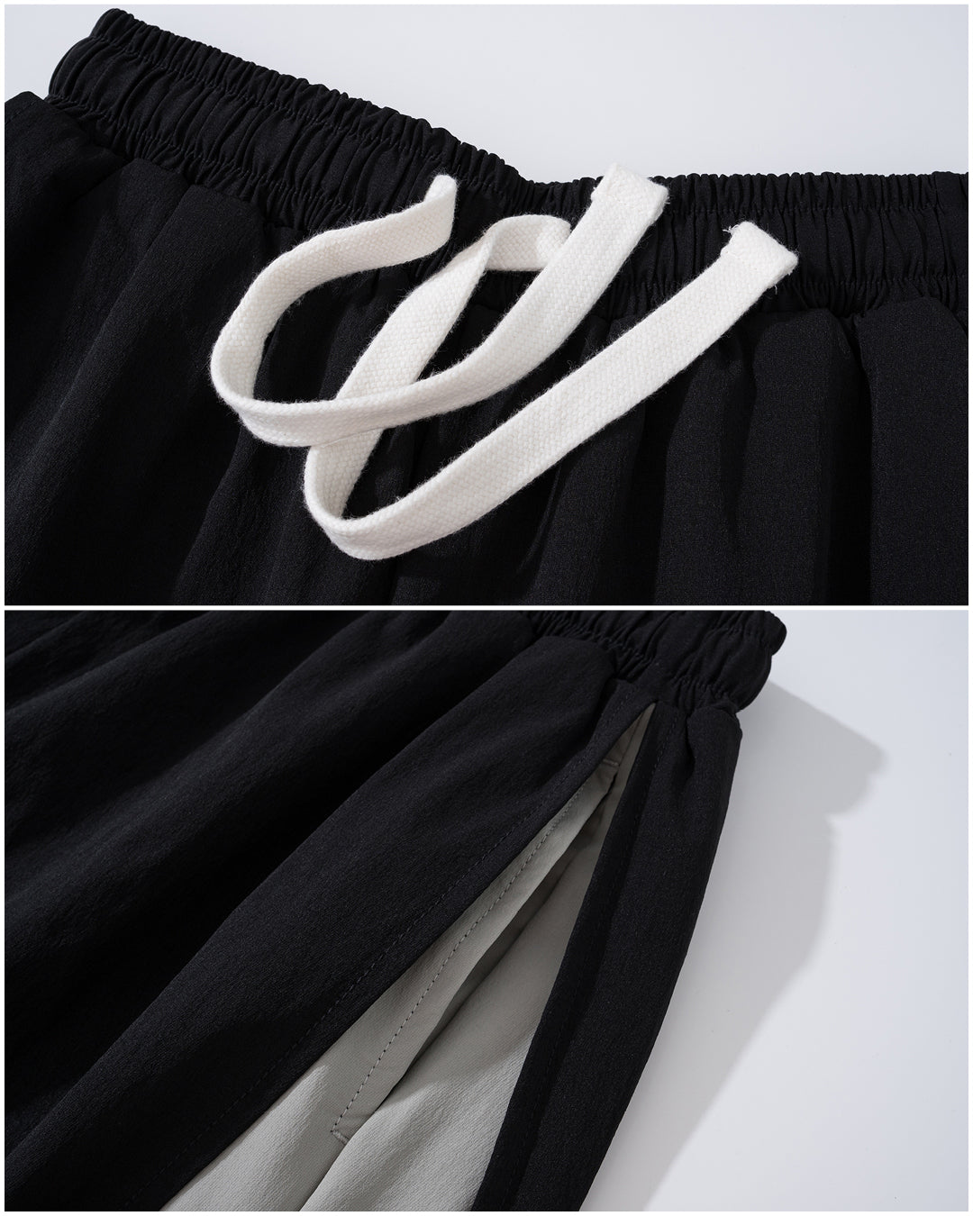 ( 00 ) LAYERED NYLON SHORTS