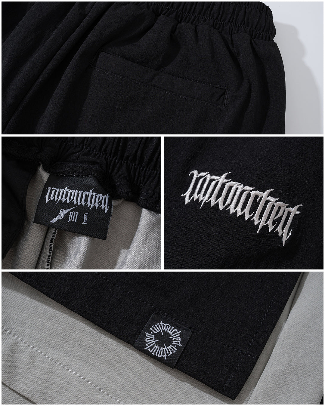 ( 00 ) LAYERED NYLON SHORTS