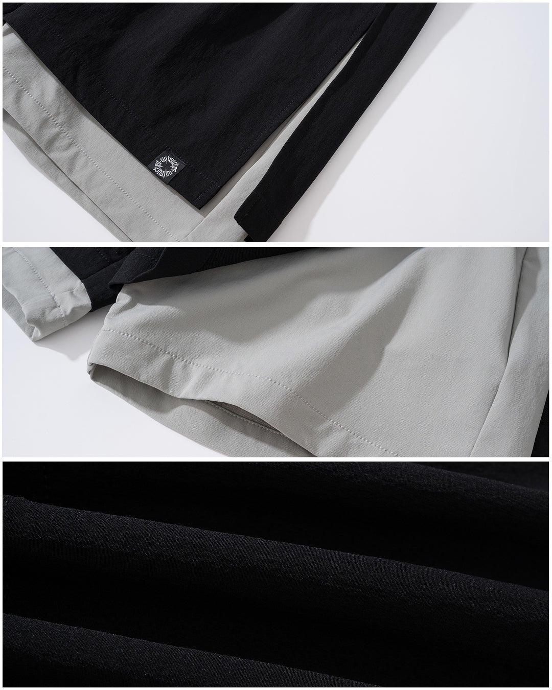 ( 00 ) LAYERED NYLON SHORTS