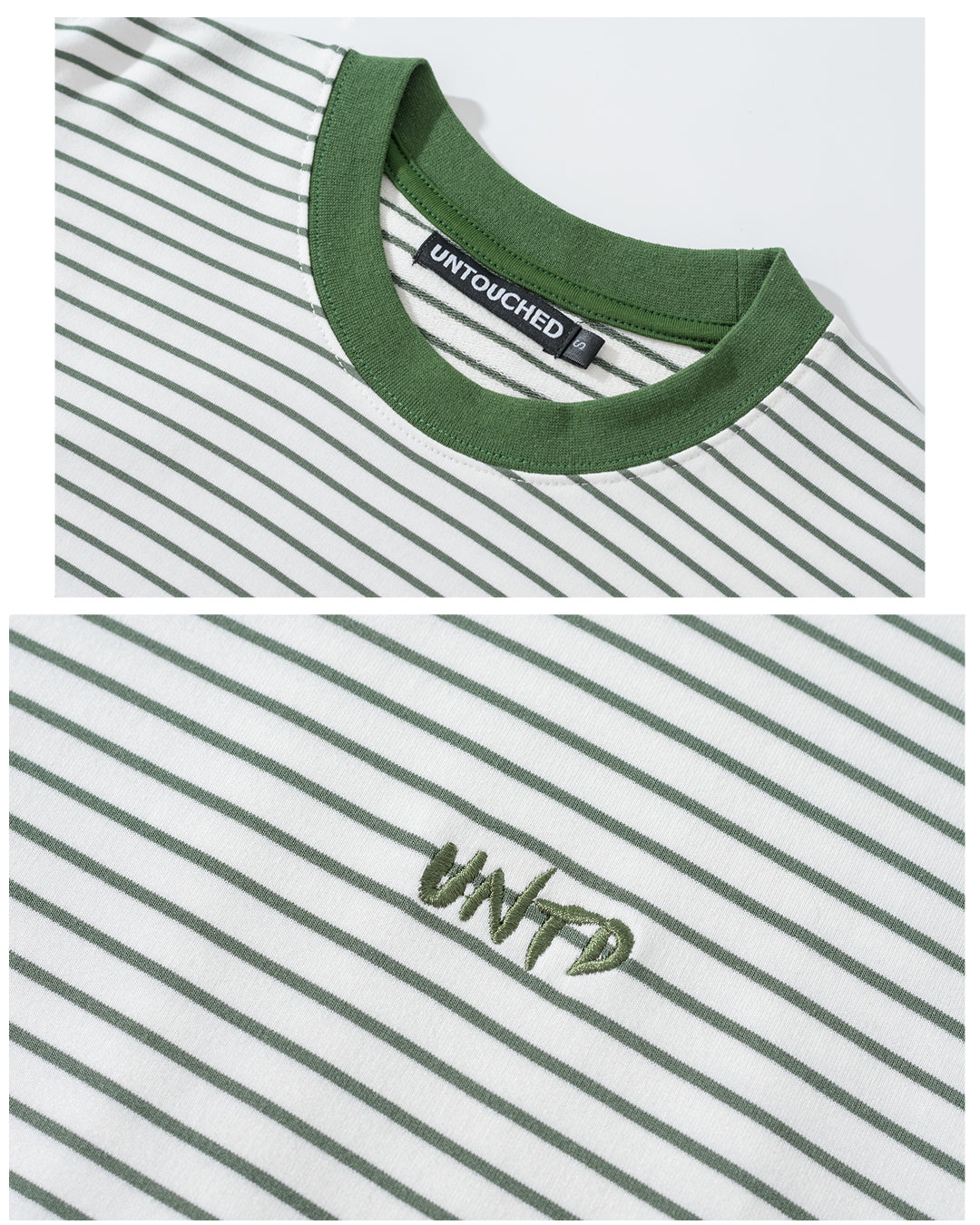 UT082GN | STRIPE TEE-TEE-UNTOUCHED UNITED