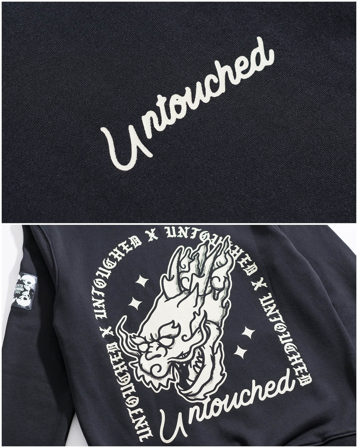 HD1730BK | THE DRAGON | UAG-HOODIES-UNTOUCHED UNITED