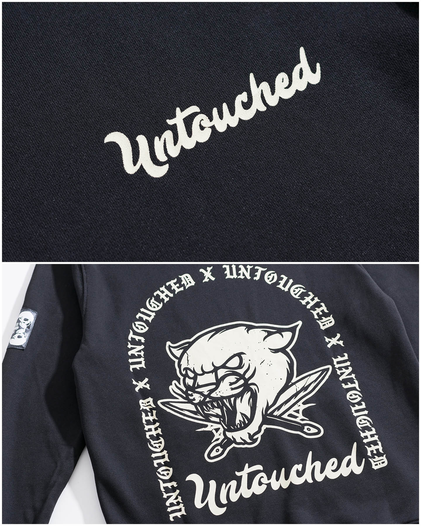 HD1731BK | THE LEOPARD | UAG-HOODIES-UNTOUCHED UNITED