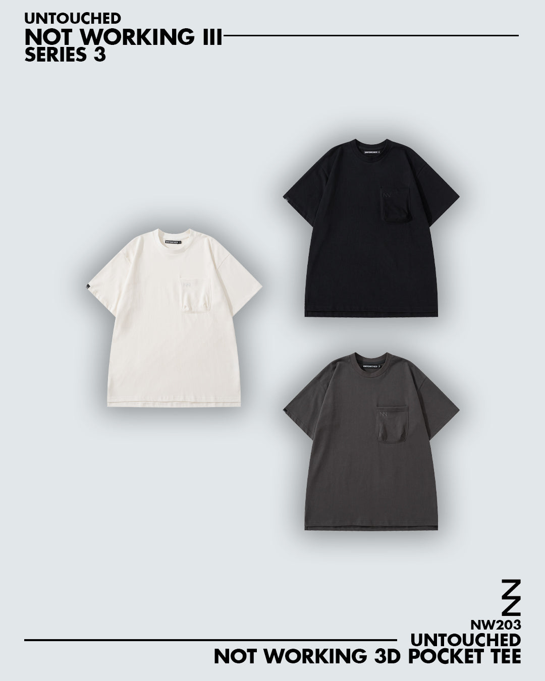 NW203DG | 3D POCKET TEE | NOT WORKING III