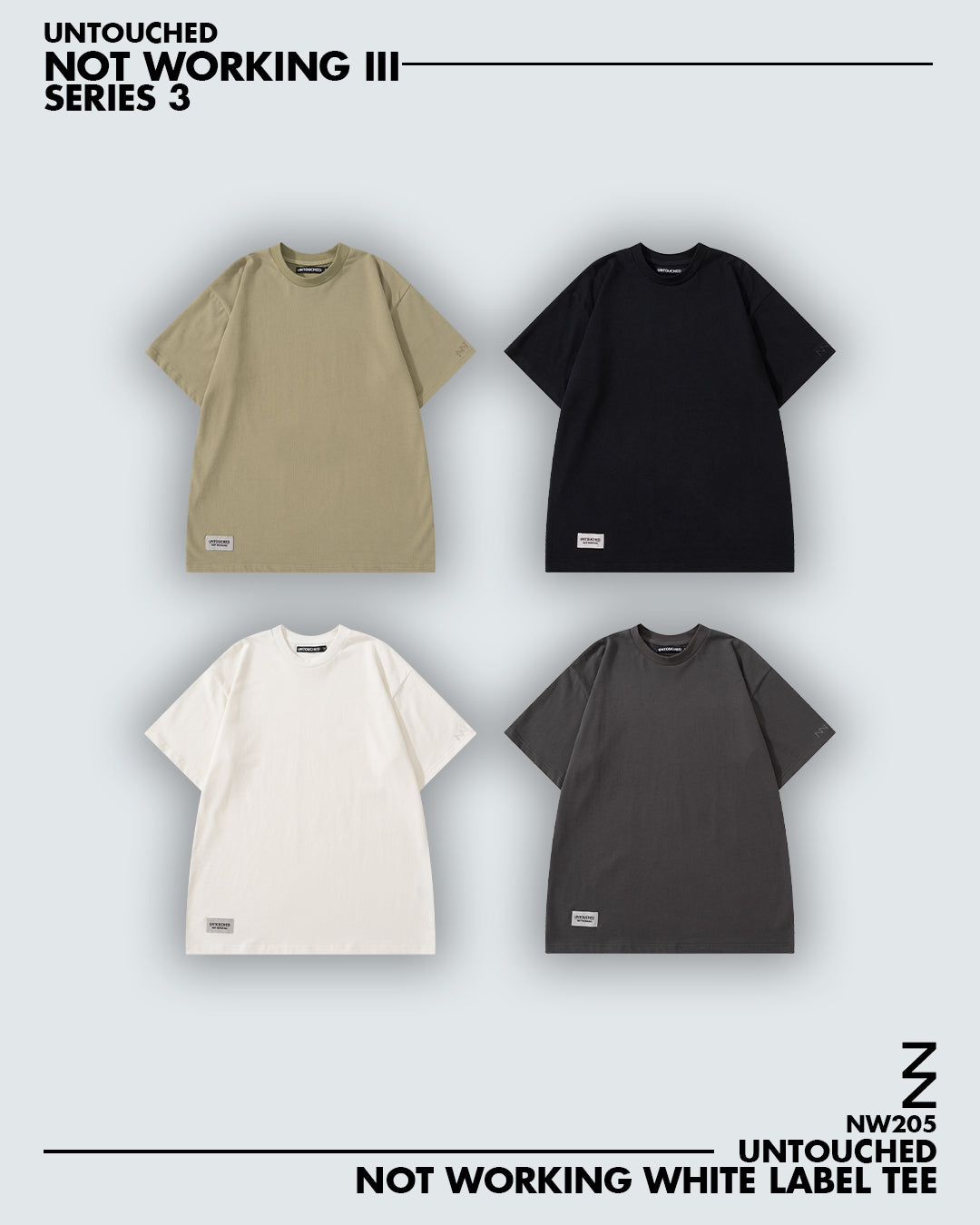 NW205WH | WHITE LABEL TEE | NOT WORKING III